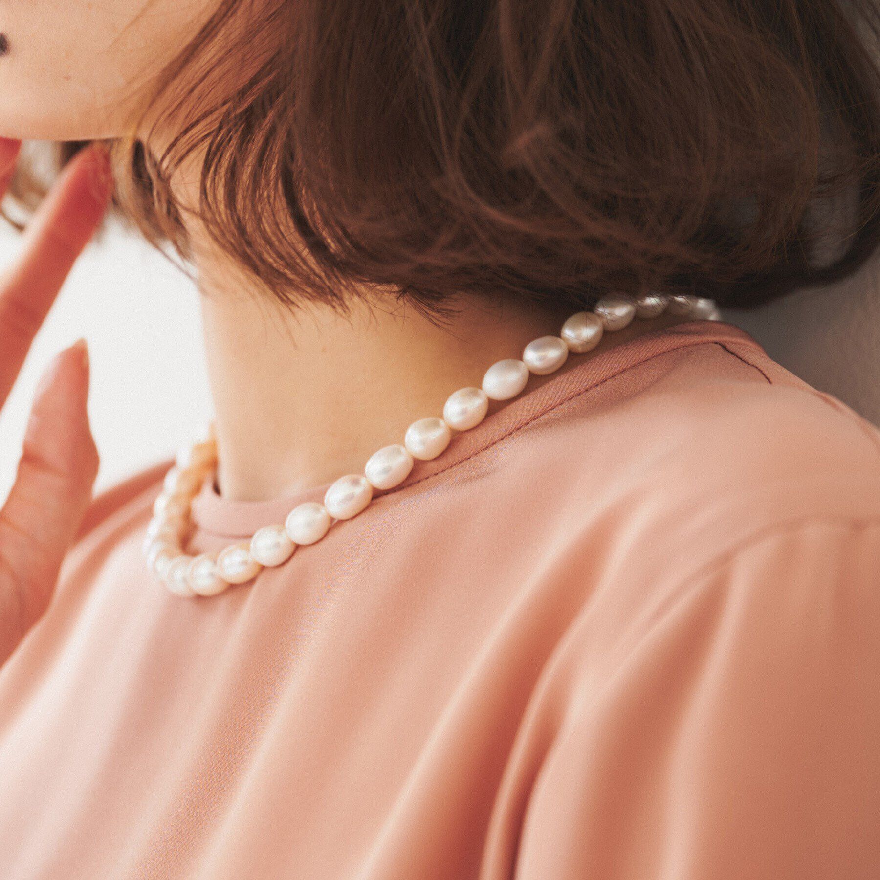 UNTITLED「【セレモニー】淡水パールショートネック」|ネックレス|