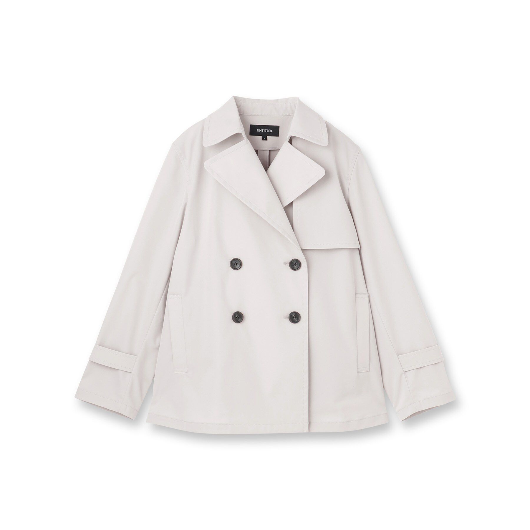 UNTITLED「【定番人気/はっ水/洗える】タスランショートトレンチコート」|トレンチコート|