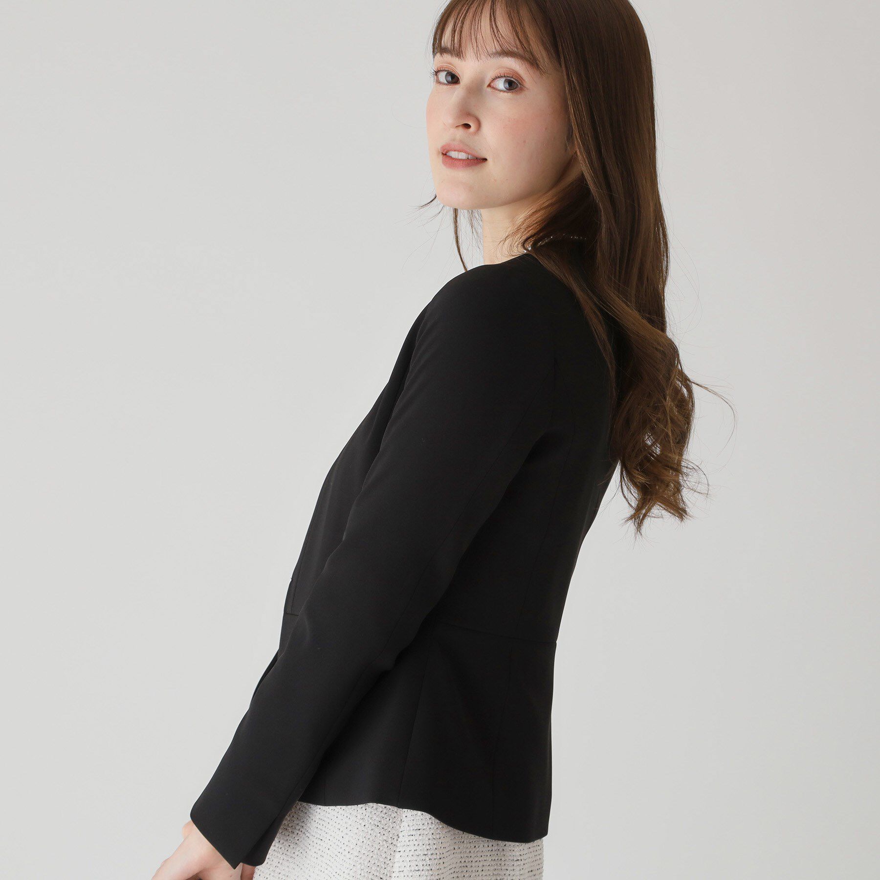 COUP DE CHANCE「【洗える／日本製】ノーカラージャケット」|ノーカラージャケット|