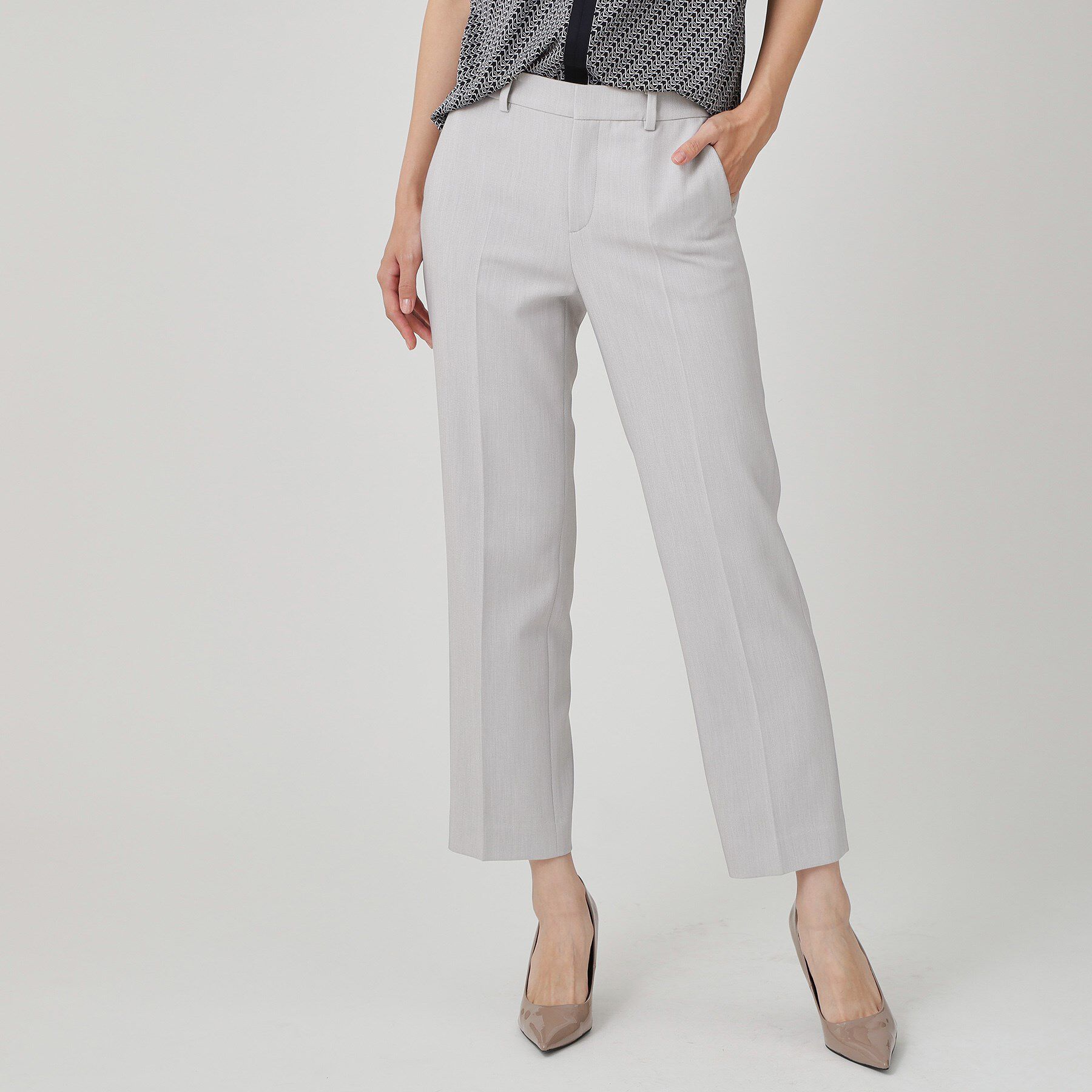 COUP DE CHANCE「【手洗い可／日本製／スーツ可】ストレートパンツ」|その他|ライトグレー(011