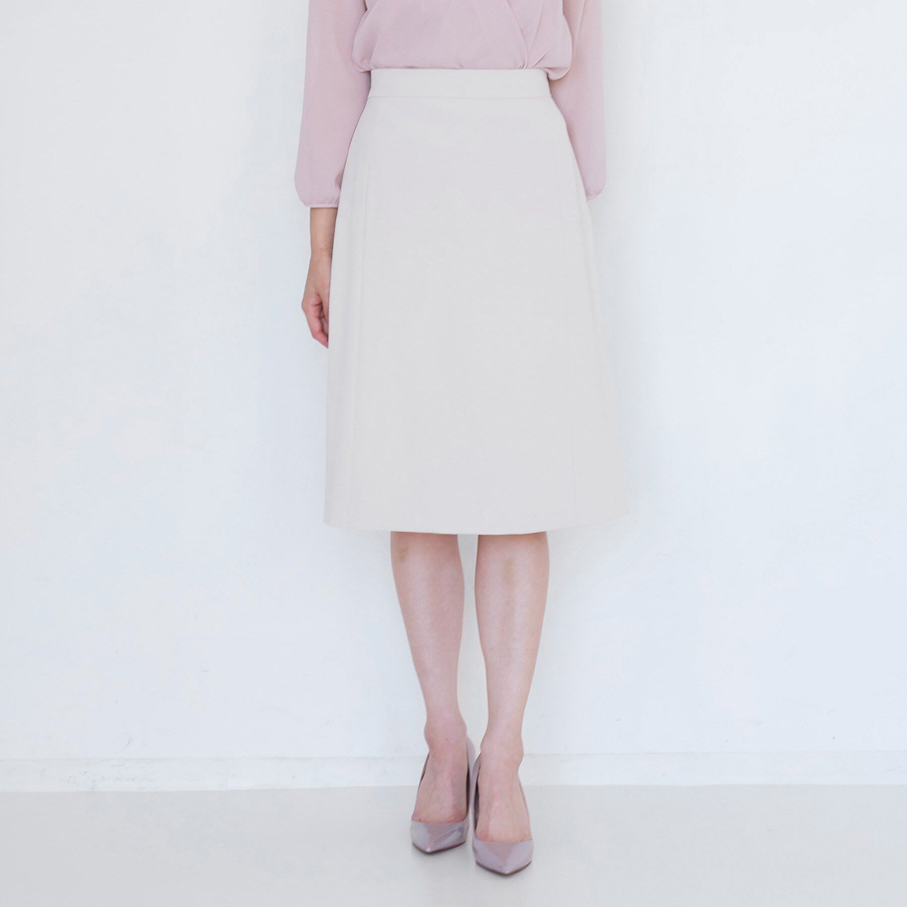 COUP DE CHANCE「【手洗い可／日本製／伸縮性／スーツ可】セミフレアースカート」|スカート|