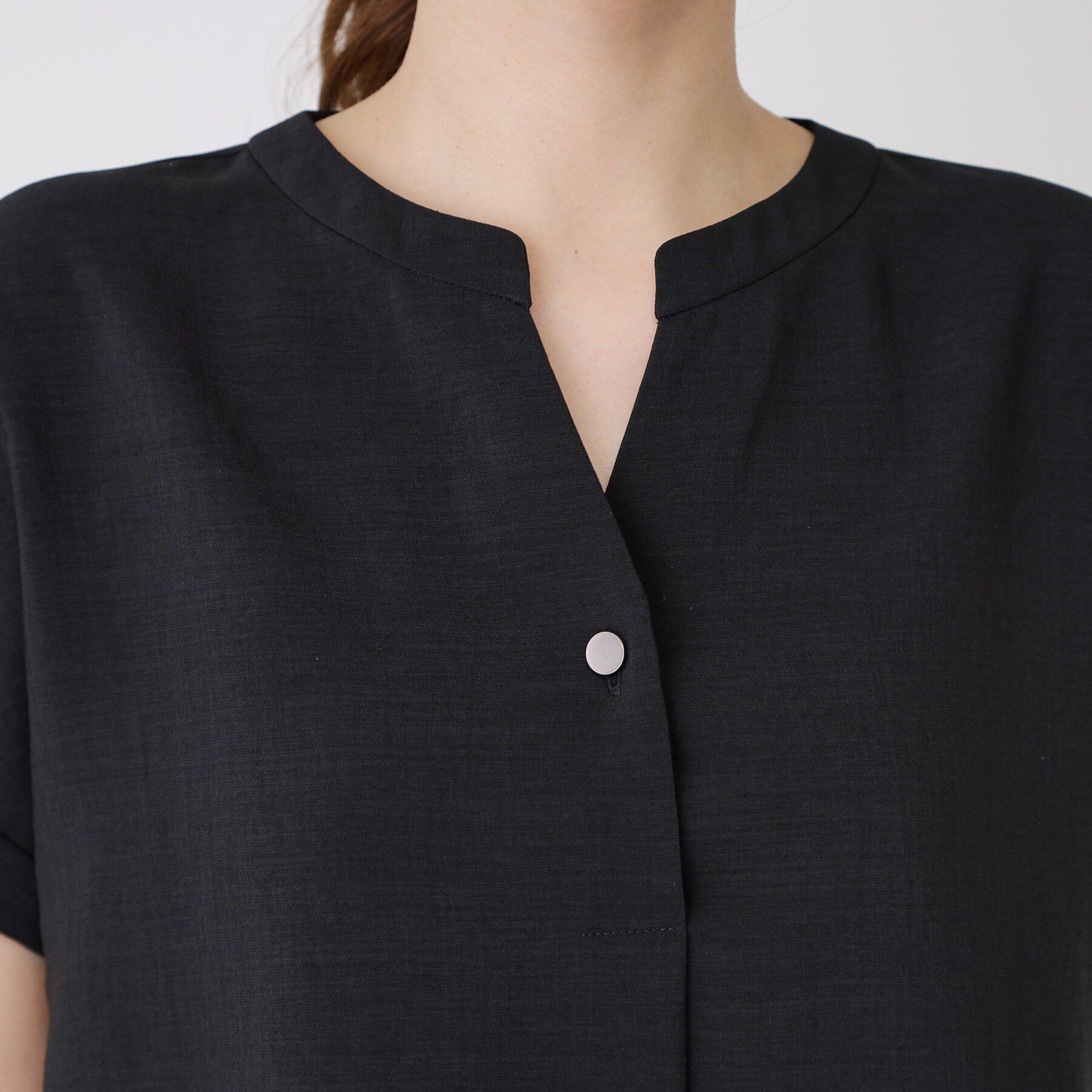 COUP DE CHANCE「【手洗い可／セットアップ可】キーネックブラウス」|シャツ・ブラウス|