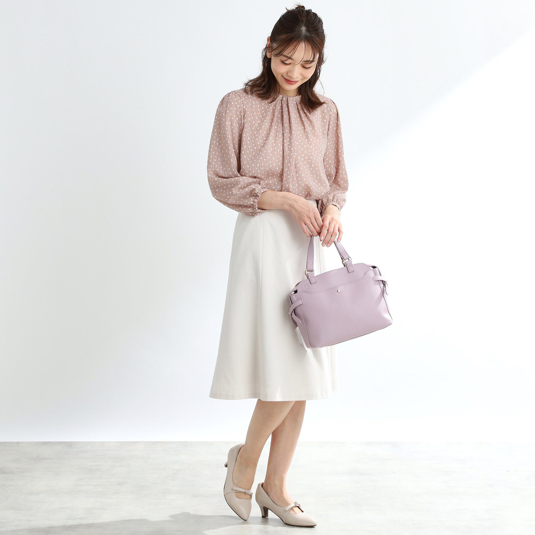 Reflect「【匠シリーズ／洗える】ソフトフレアスカート」|スカート|