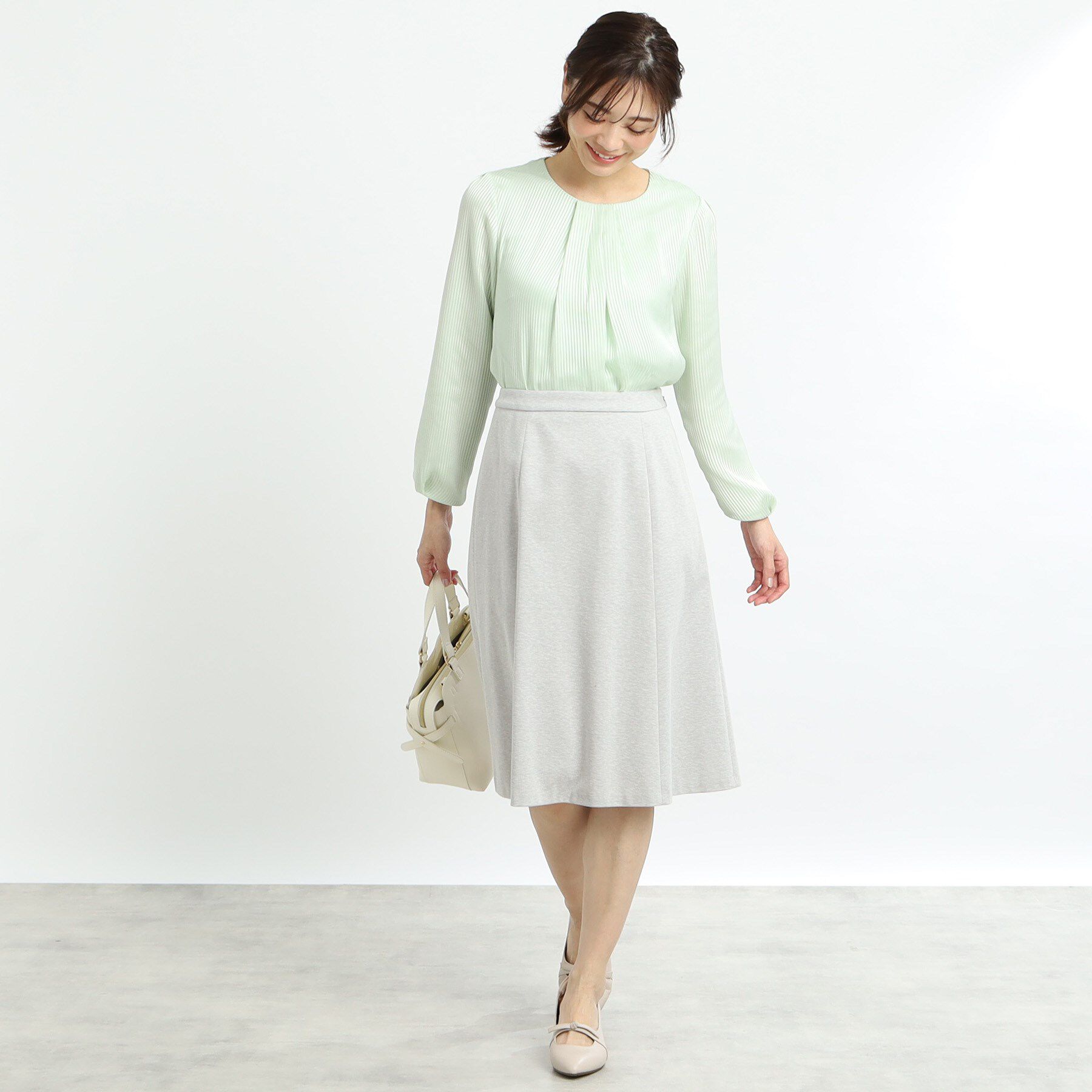 Reflect「【匠シリーズ／洗える】ソフトフレアスカート」|スカート|