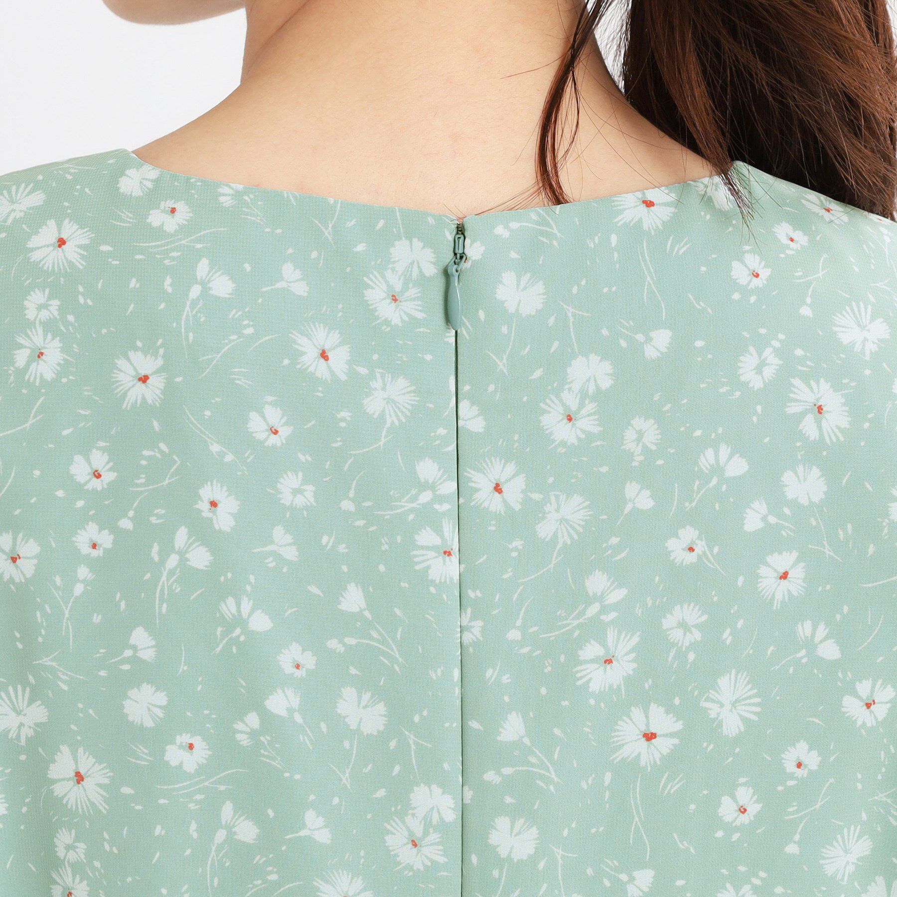 Reflect「【マシンウォッシュ可】フラワープリントワンピース」|ワンピース|