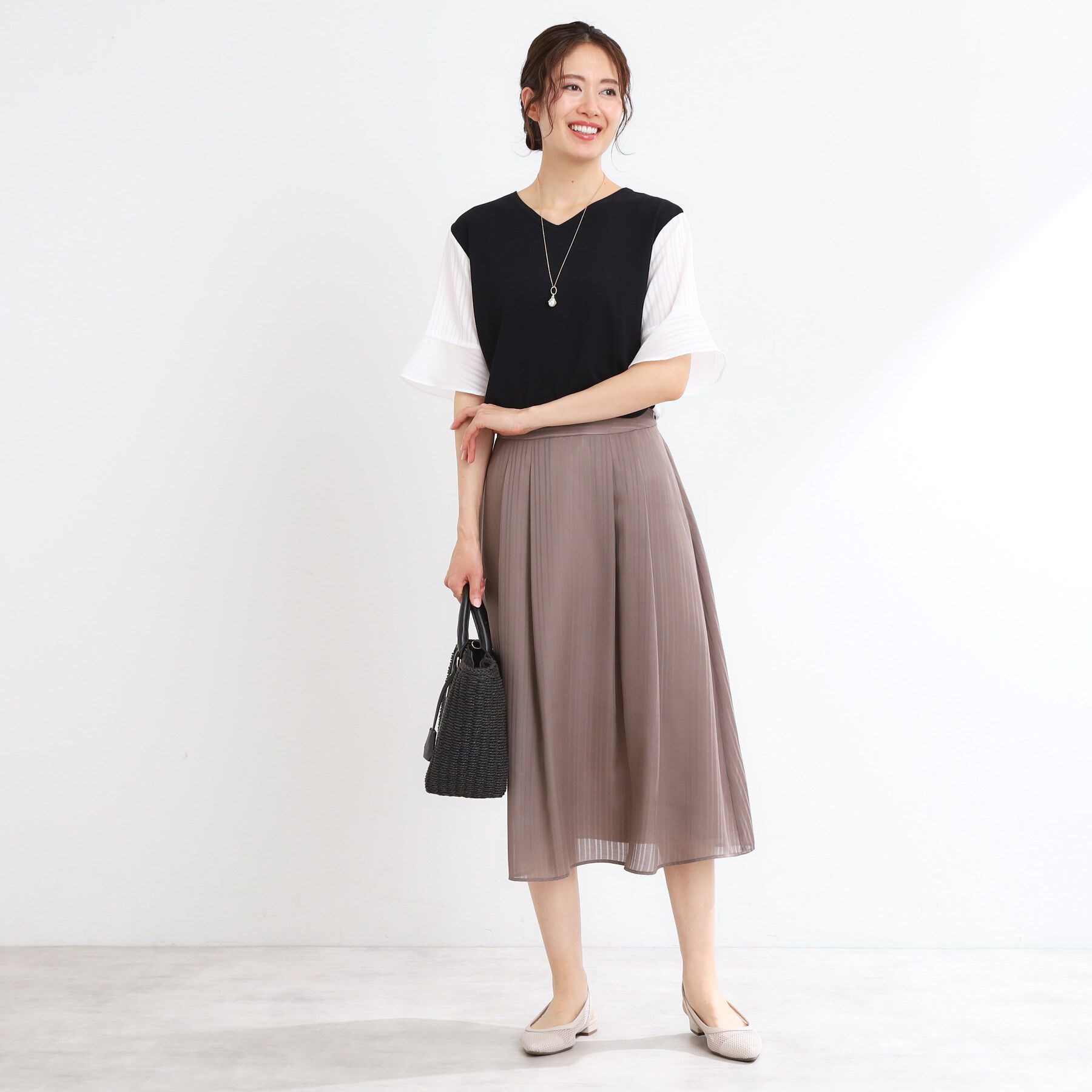 Reflect「バイカラードッキングニット」|ニット・セーター|