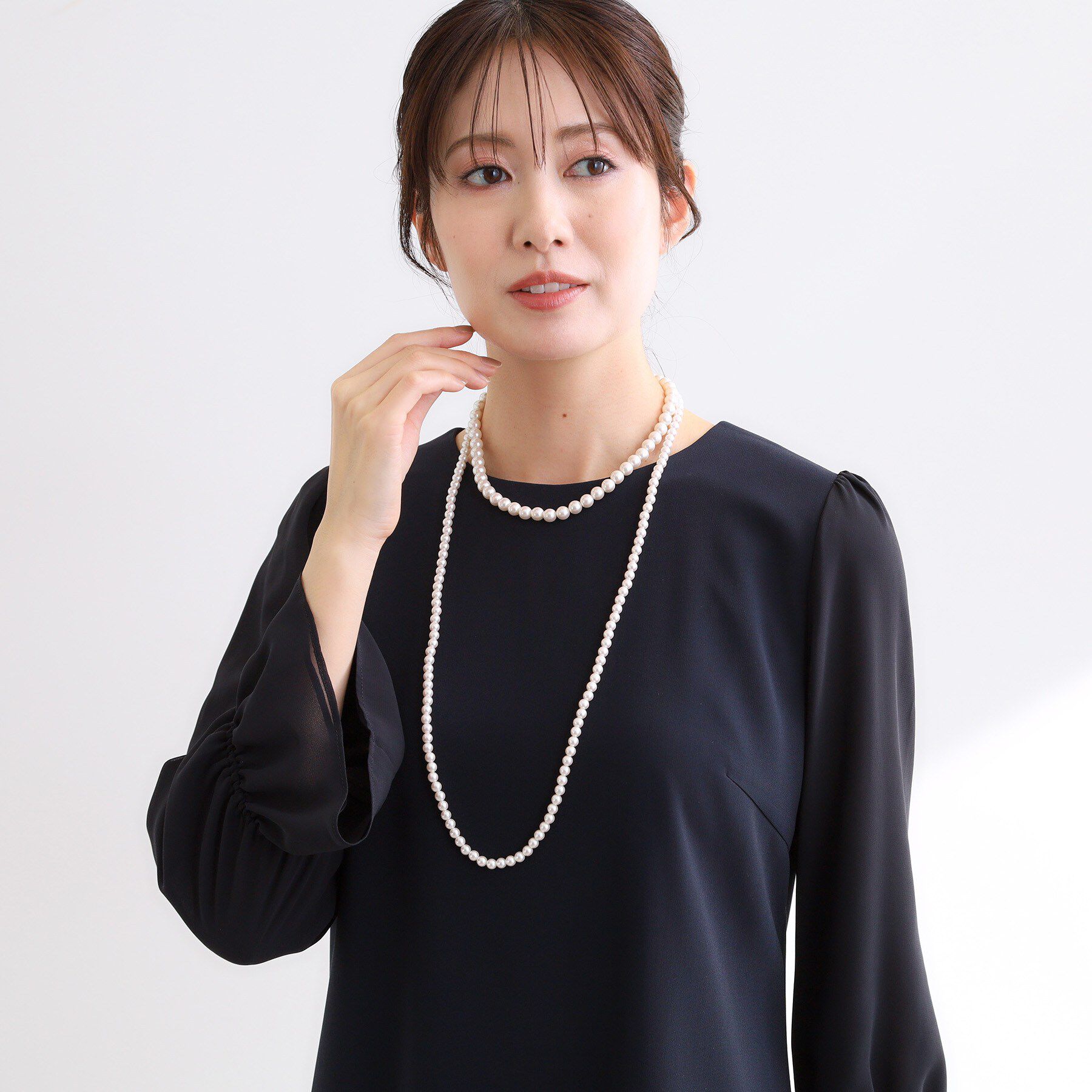 Reflect「【フォーマル／入卒／単品使い可】人工パール2連ネックレス」|ネックレス|