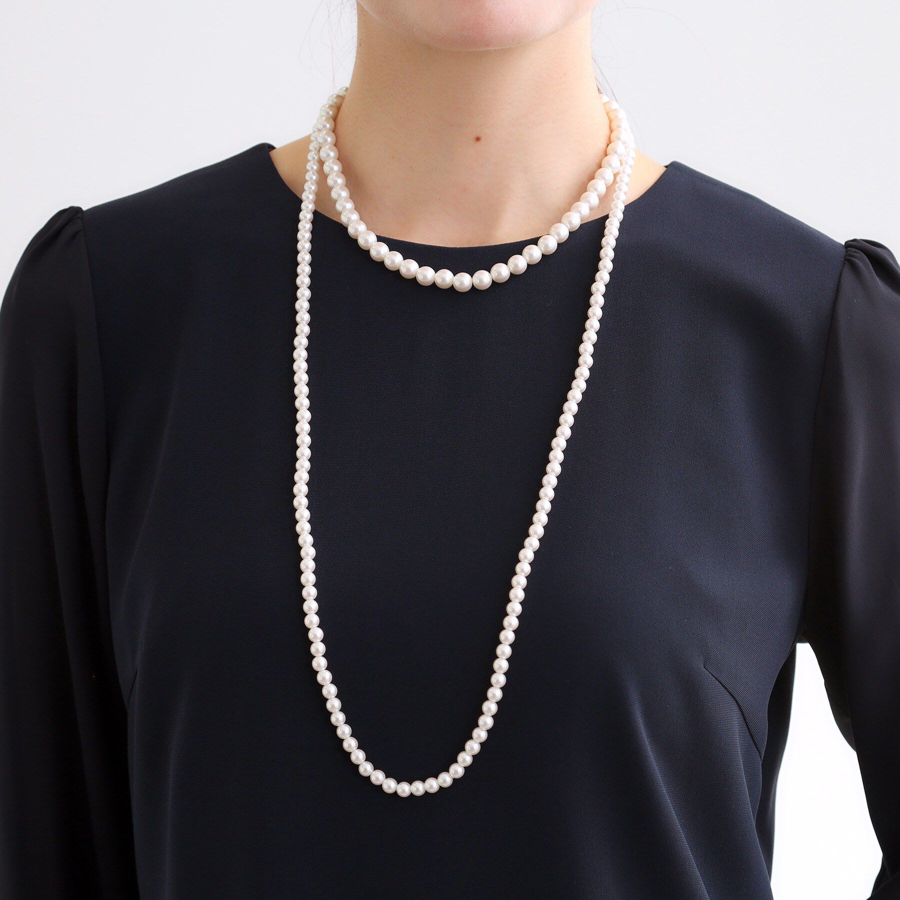 Reflect「【フォーマル／入卒／単品使い可】人工パール2連ネックレス」|ネックレス|