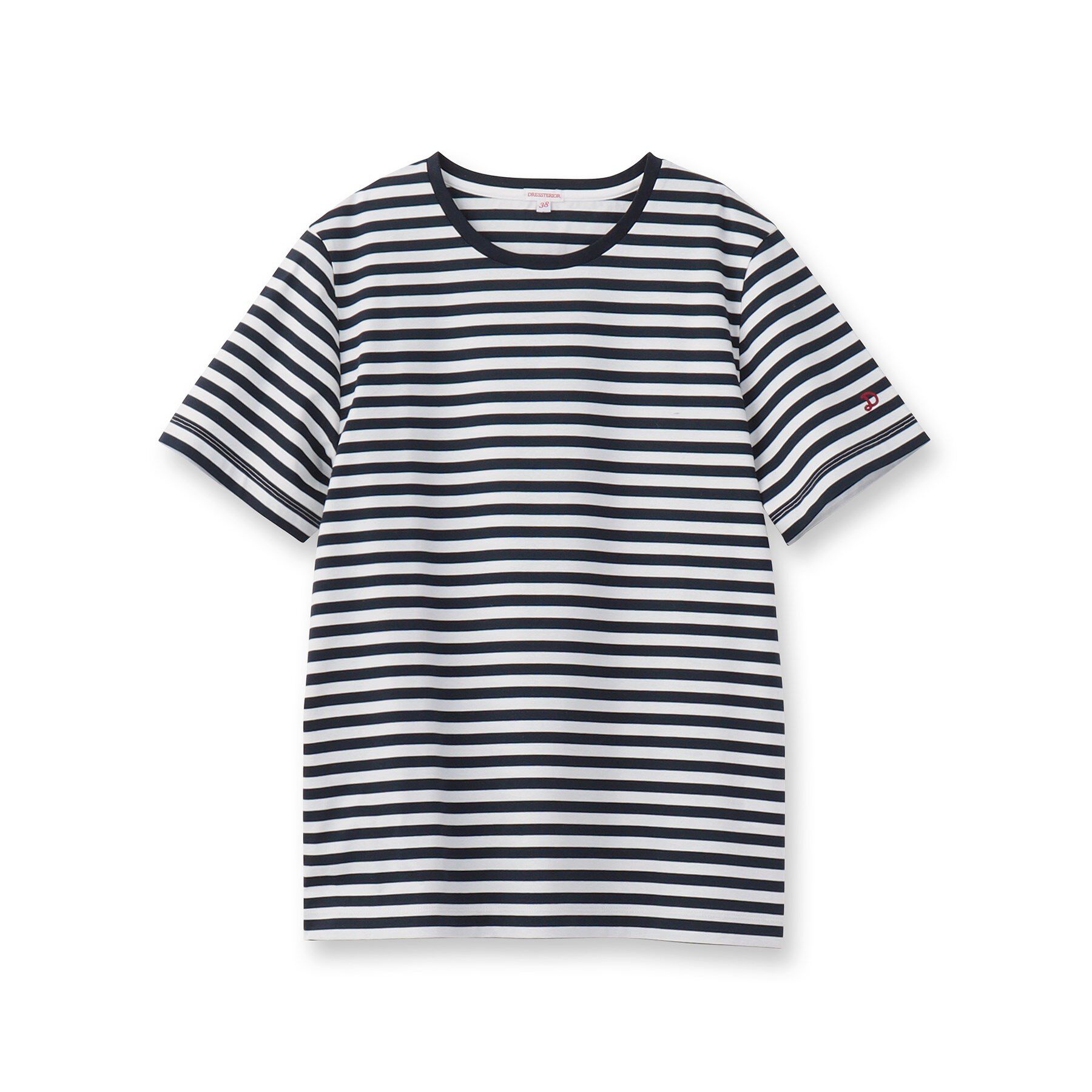 DRESSTERIOR「【接触冷感/抗菌防臭/消臭】アイスクリアコットンボーダーTシャツ」|Tシャツ・カットソー|