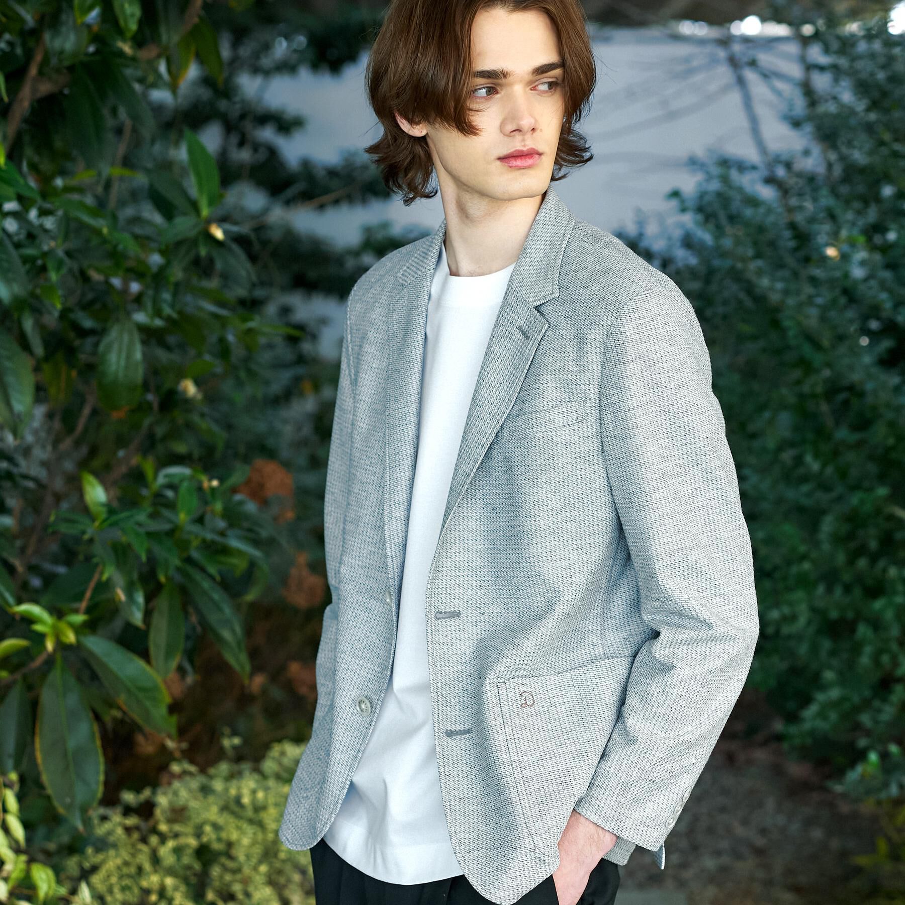 DRESSTERIOR「【Safari5月号掲載/ウォッシャブル】鹿の子 コンフォータブルジャケット」|テーラードジャケット|