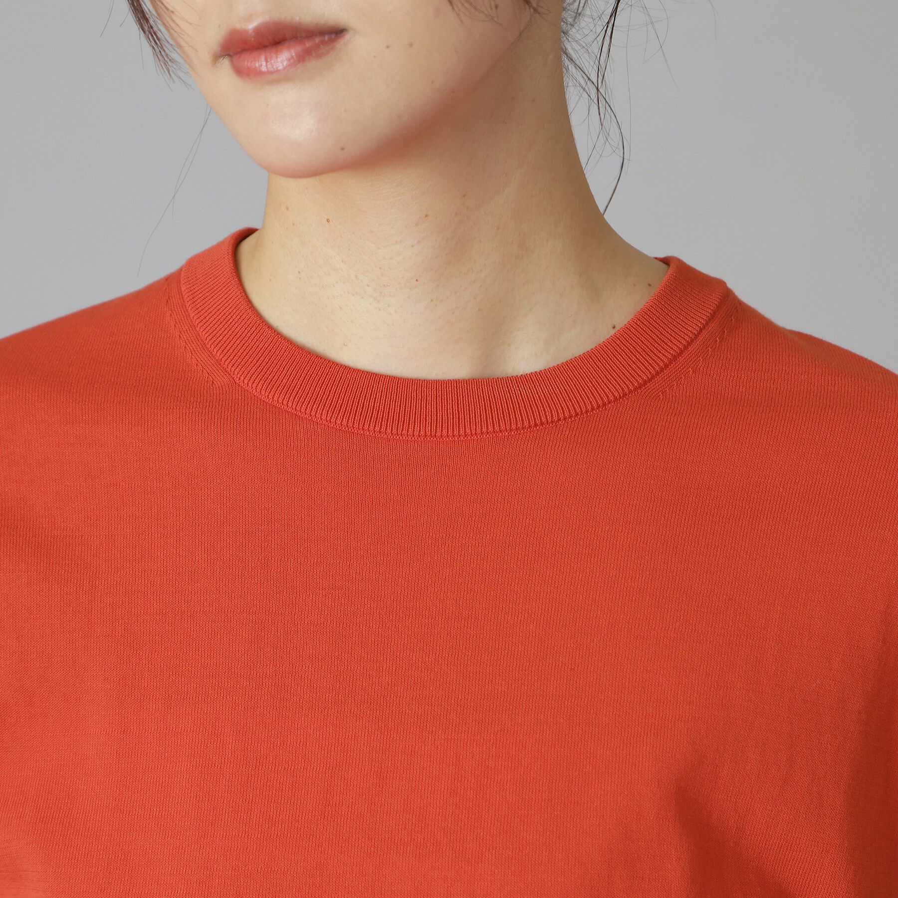 DRESSTERIOR「【ウォッシャブル】コットンシルクフレンチスリーブニット」|ニット・セーター|