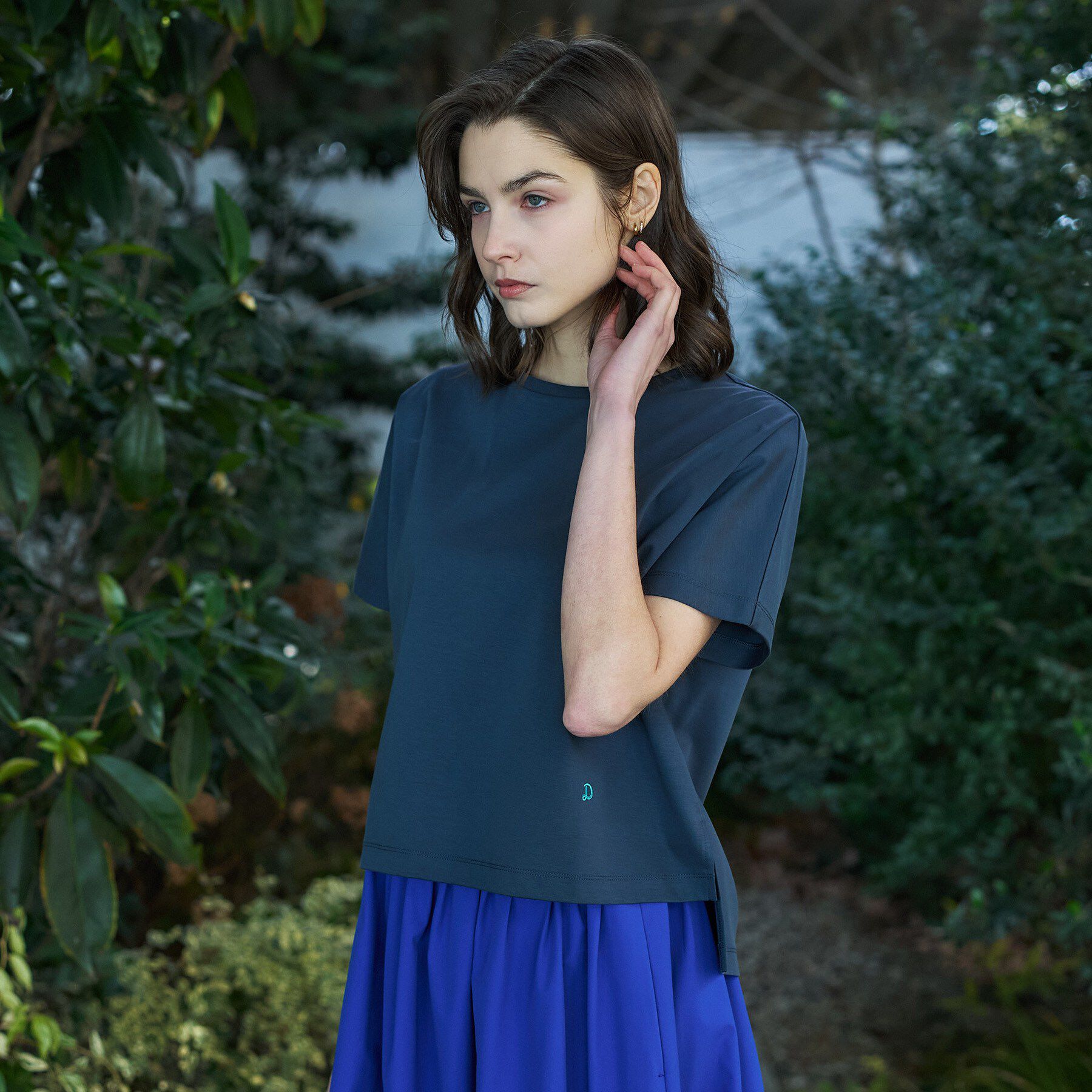 DRESSTERIOR「【接触冷感／抗菌防臭／消臭】アイスクリアコットンドルマンTシャツ」|Tシャツ・カットソー|