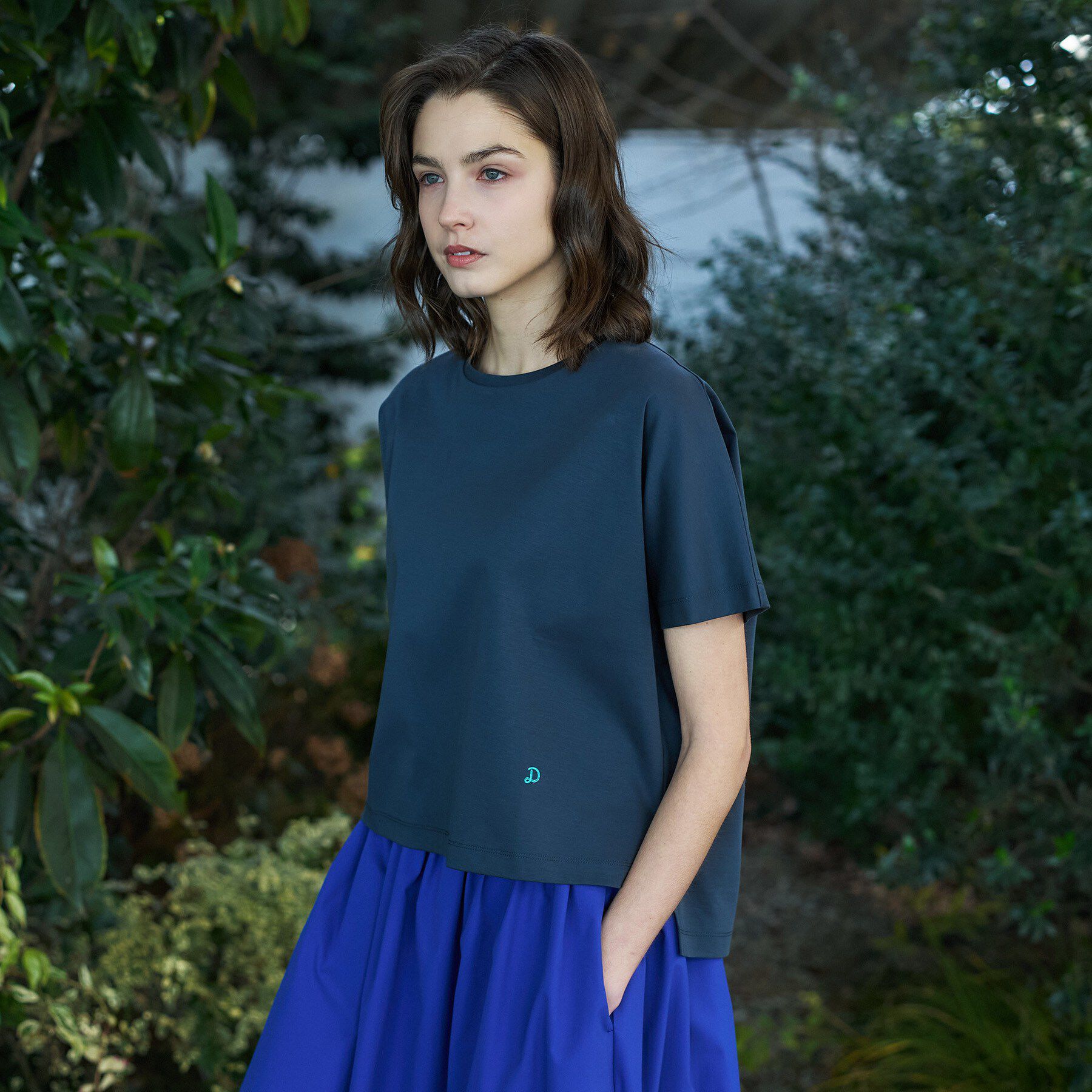 DRESSTERIOR「【接触冷感／抗菌防臭／消臭】アイスクリアコットンドルマンTシャツ」|Tシャツ・カットソー|