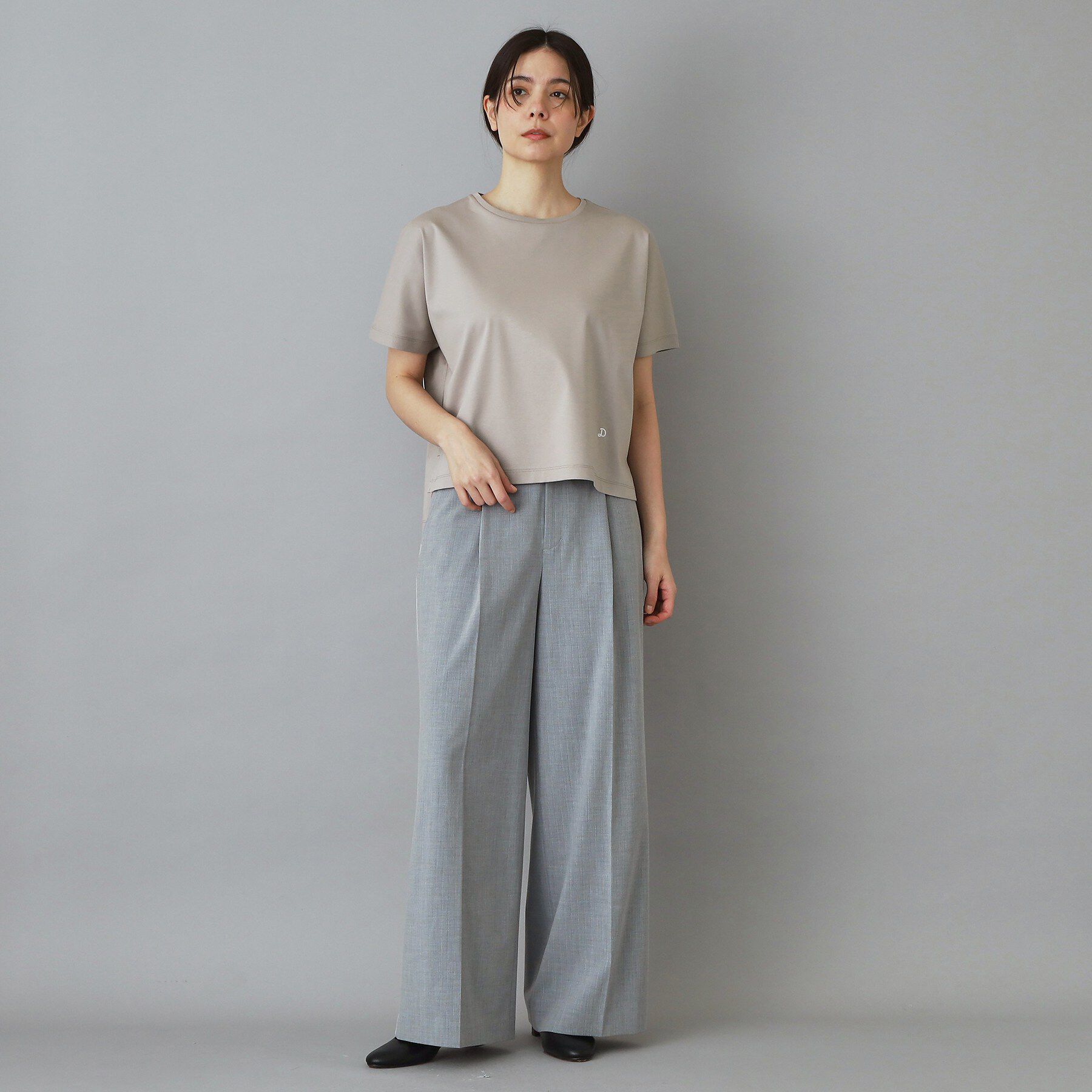 DRESSTERIOR「【接触冷感／抗菌防臭／消臭】アイスクリアコットンドルマンTシャツ」|Tシャツ・カットソー|