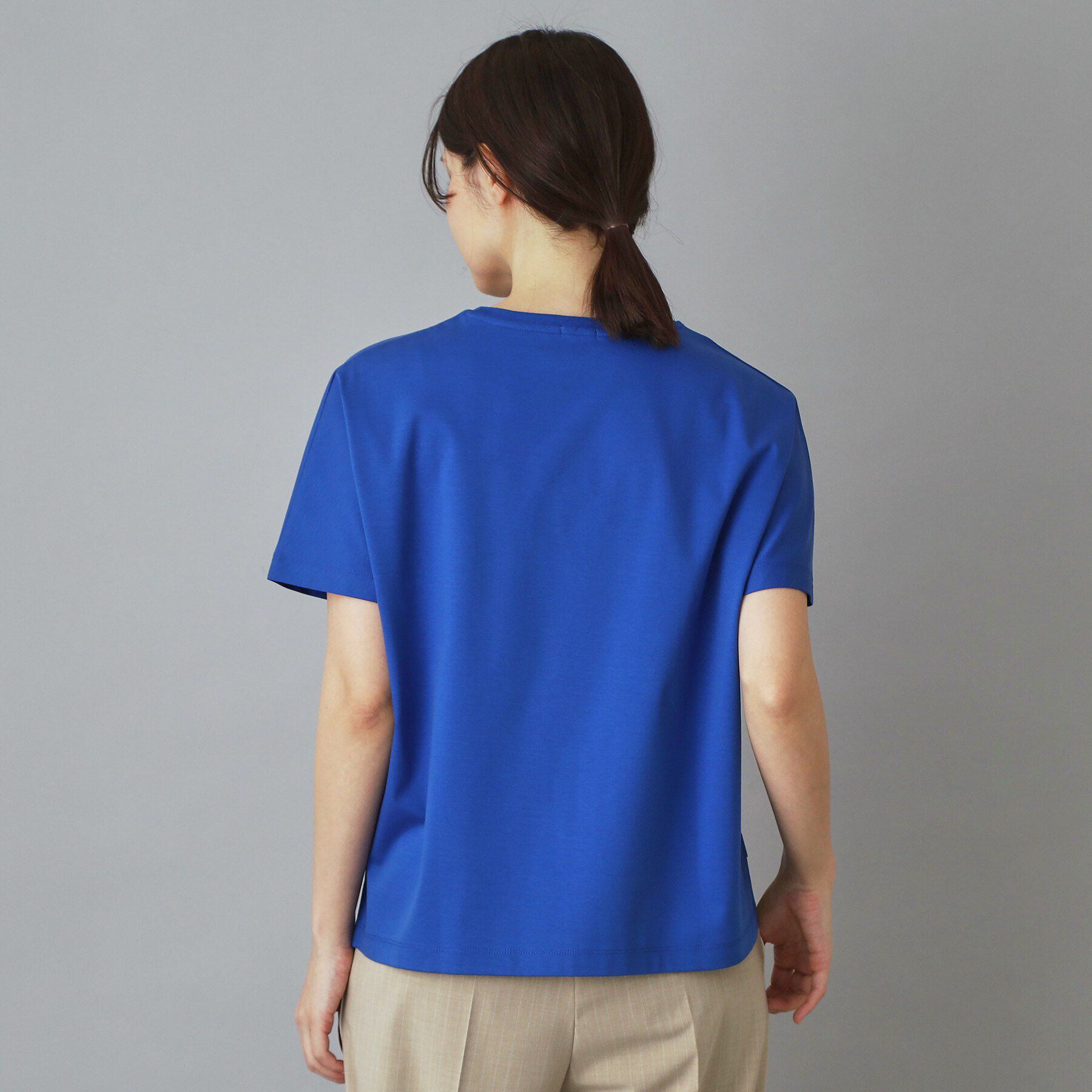 DRESSTERIOR「【接触冷感／抗菌防臭／消臭】アイスクリアコットンドルマンTシャツ」|Tシャツ・カットソー|