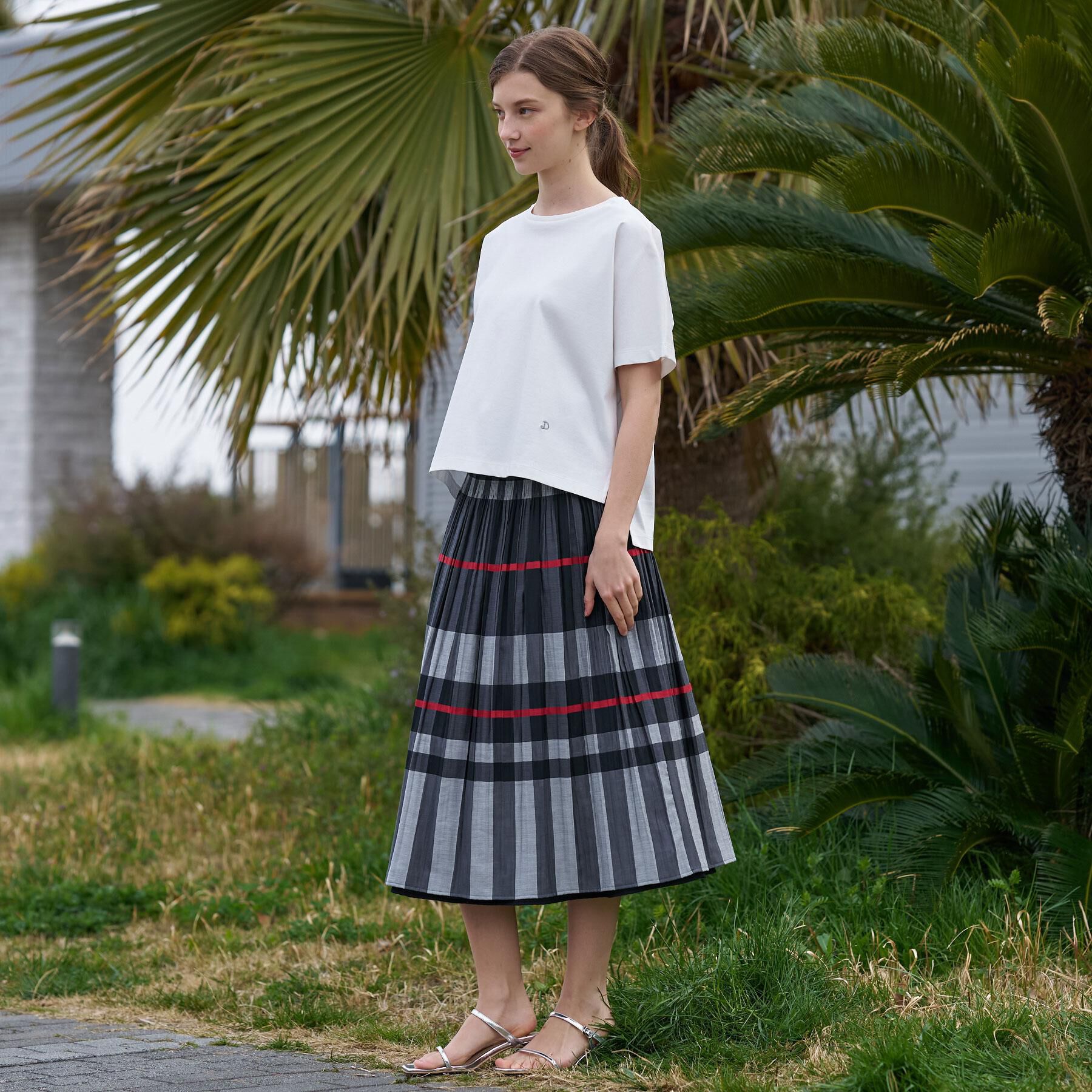 DRESSTERIOR「【接触冷感／抗菌防臭／消臭】アイスクリアコットンドルマンTシャツ」|Tシャツ・カットソー|