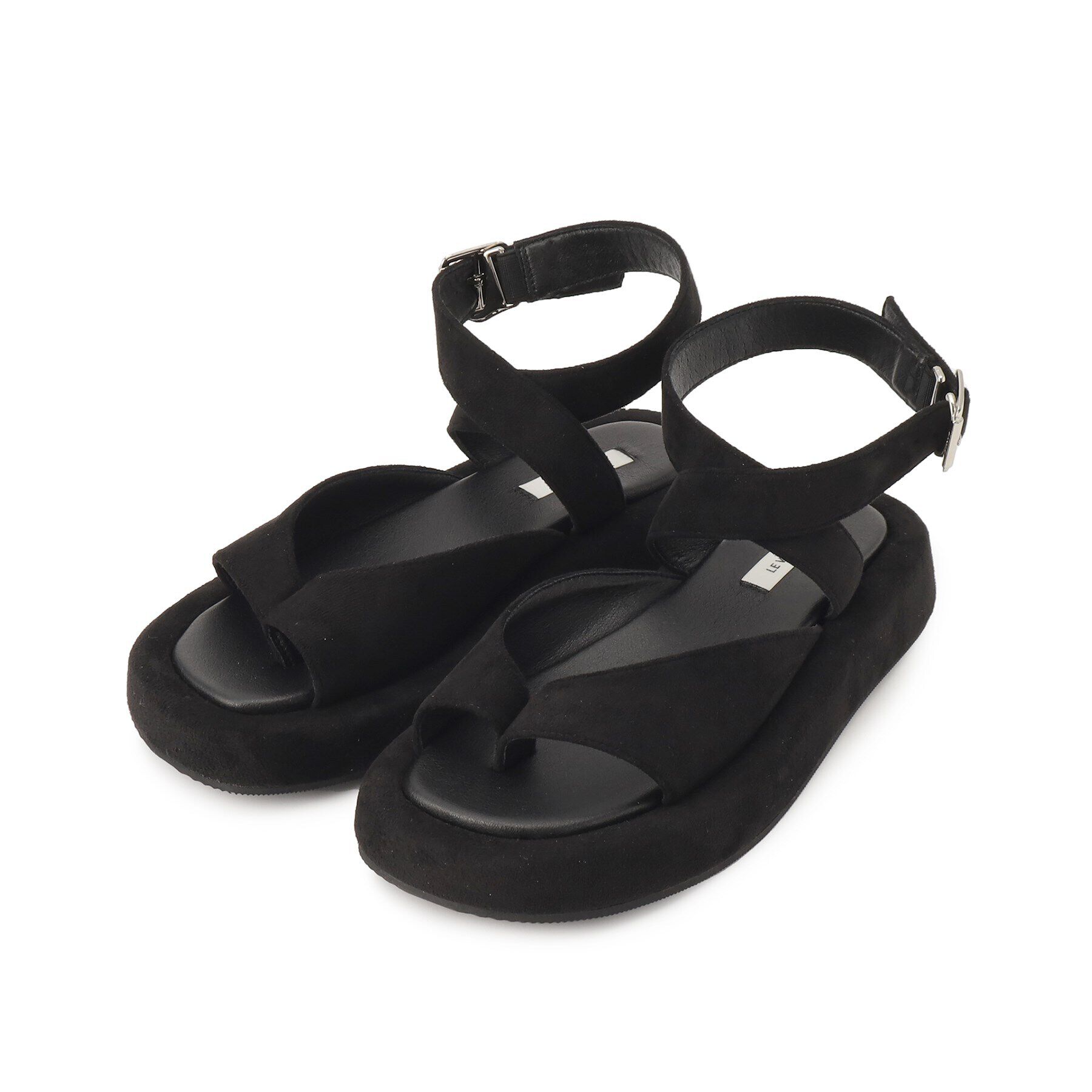 GALLEST「【LE VERNIS(ル・ベルニ)】ワイドベルトサンダル」|サンダル|ブラック(019)
