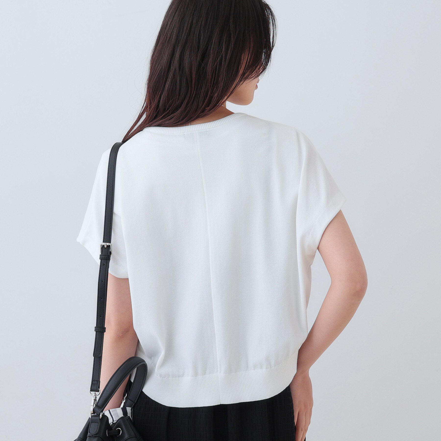 INDIVI「【洗える】ブルゾン風ジップニットベスト」|ニット・セーター|