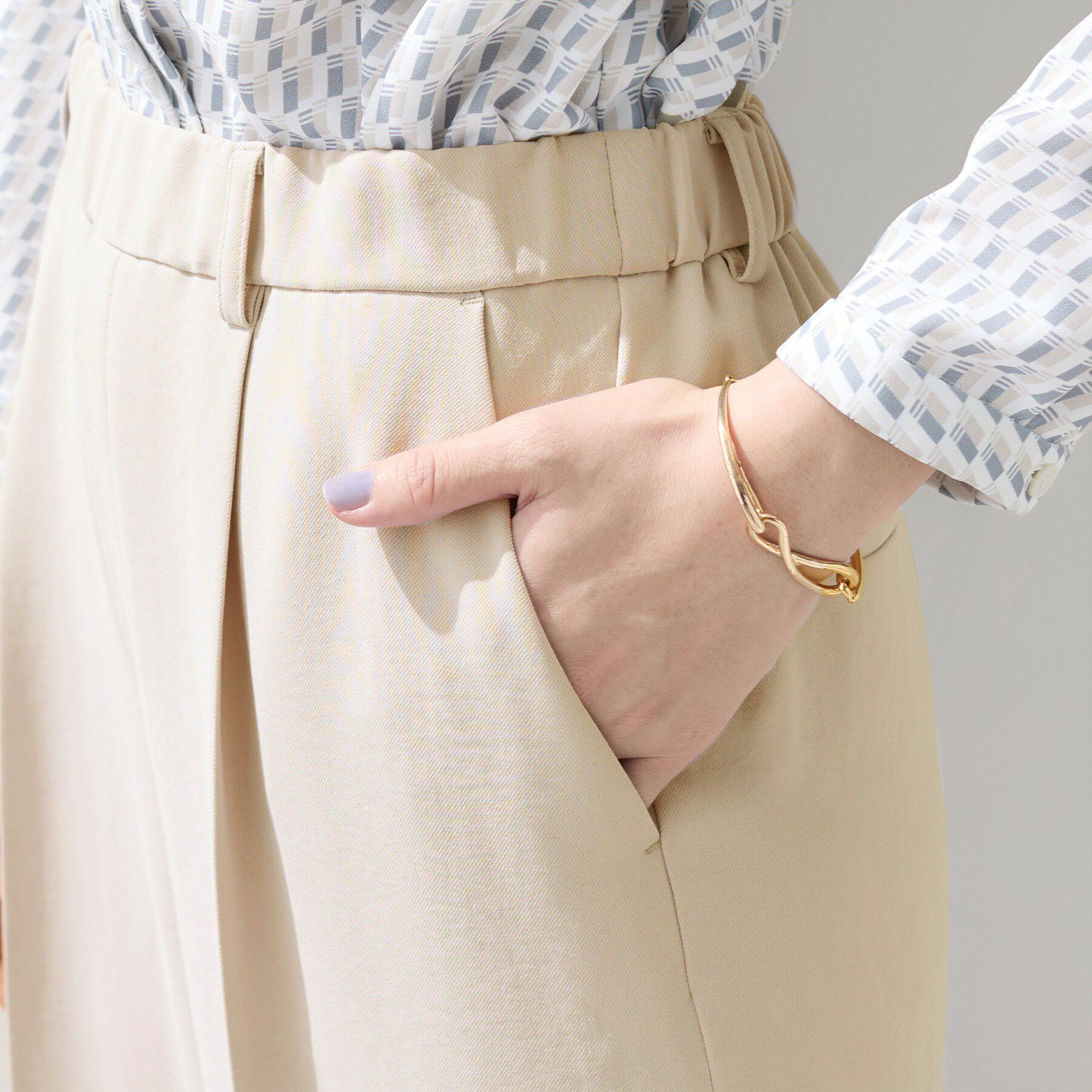 INDIVI「【洗える／UVケア／SETUP可】着る日傘ワイドパンツ」|その他|