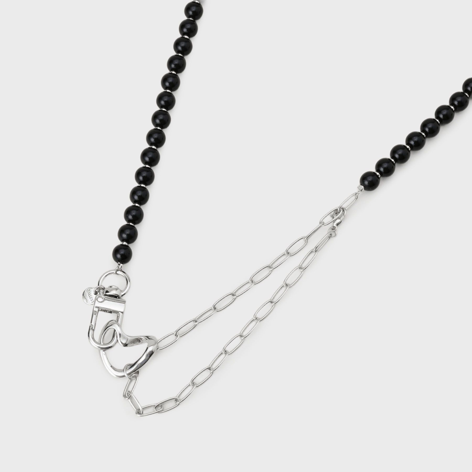 GALLEST「チェーン＆ビーズネックレス」|ネックレス|ブラック(019)