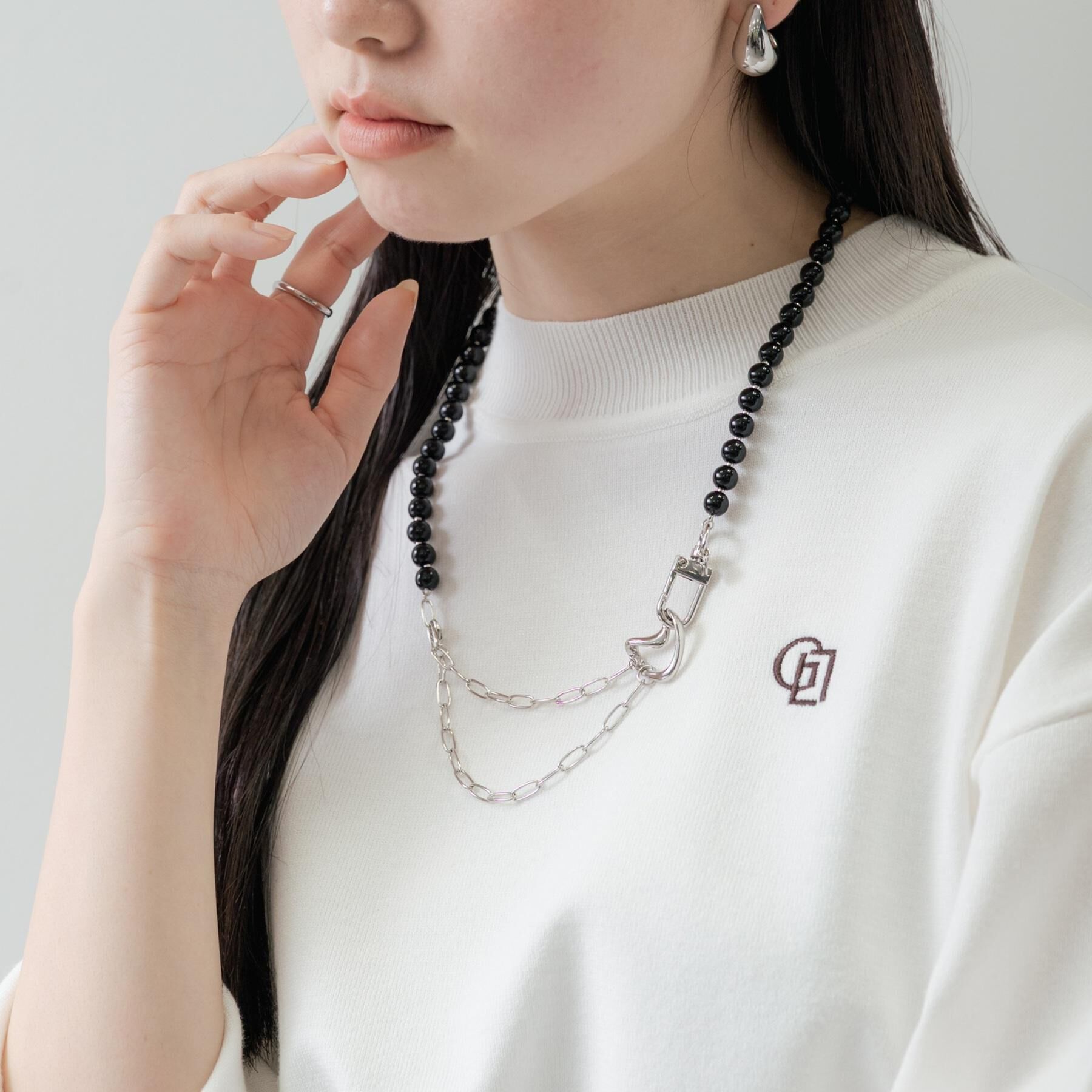 GALLEST「チェーン＆ビーズネックレス」|ネックレス|