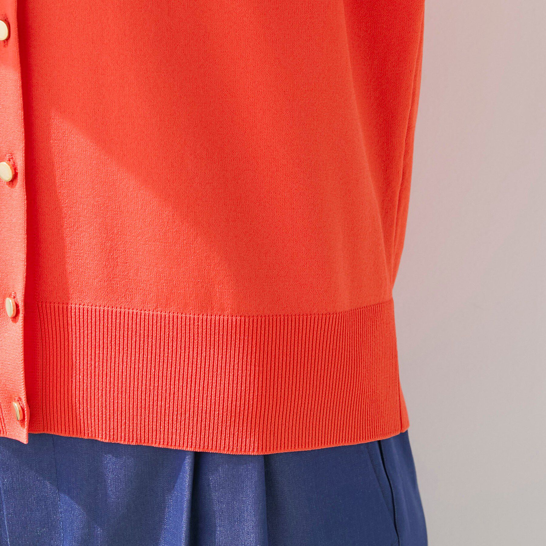 INDIVI「【UVケア/接触冷感／アンサンブル】丸首カーディガン＆袖スリット5分袖ニット」|その他|