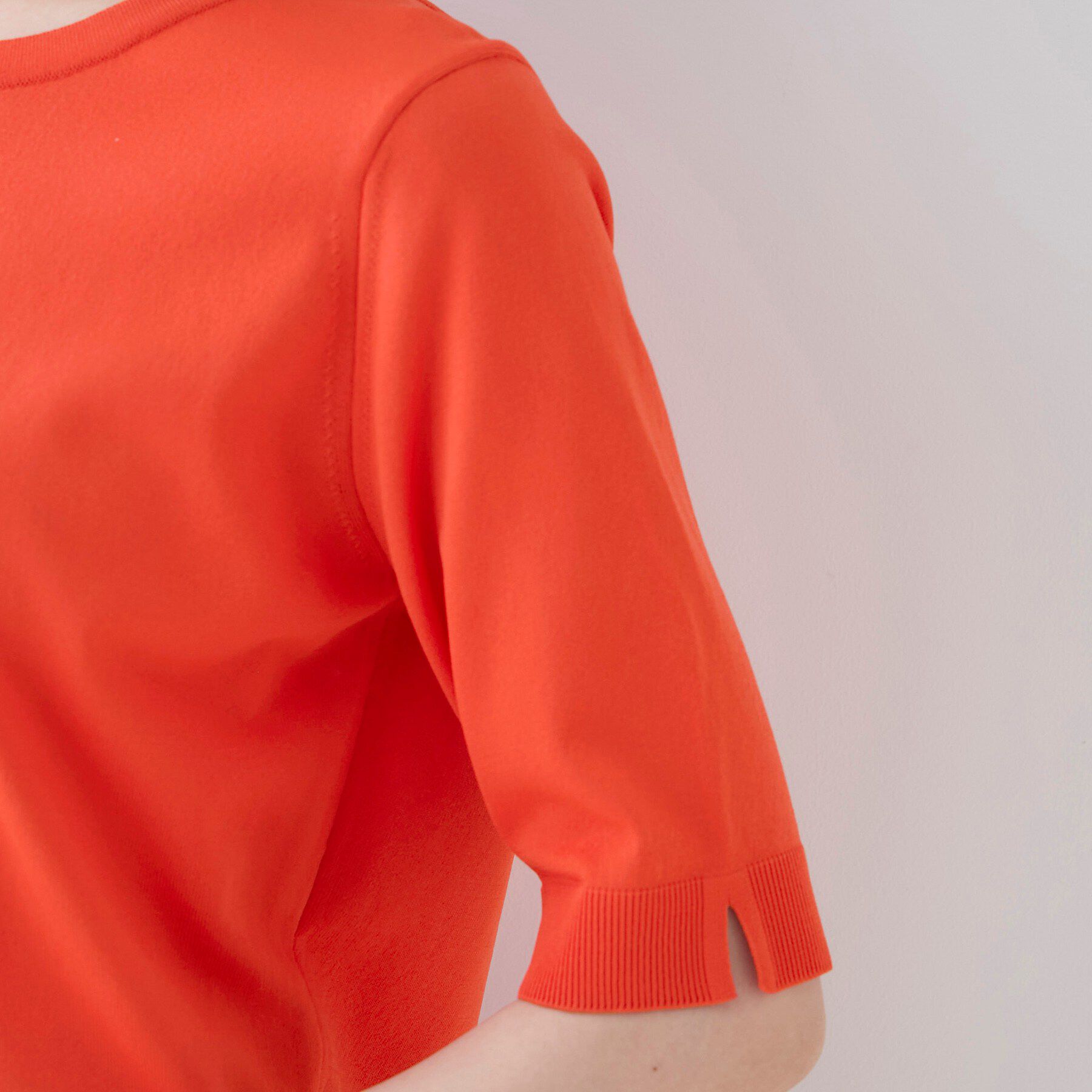 INDIVI「【UVケア/接触冷感／アンサンブル】丸首カーディガン＆袖スリット5分袖ニット」|その他|