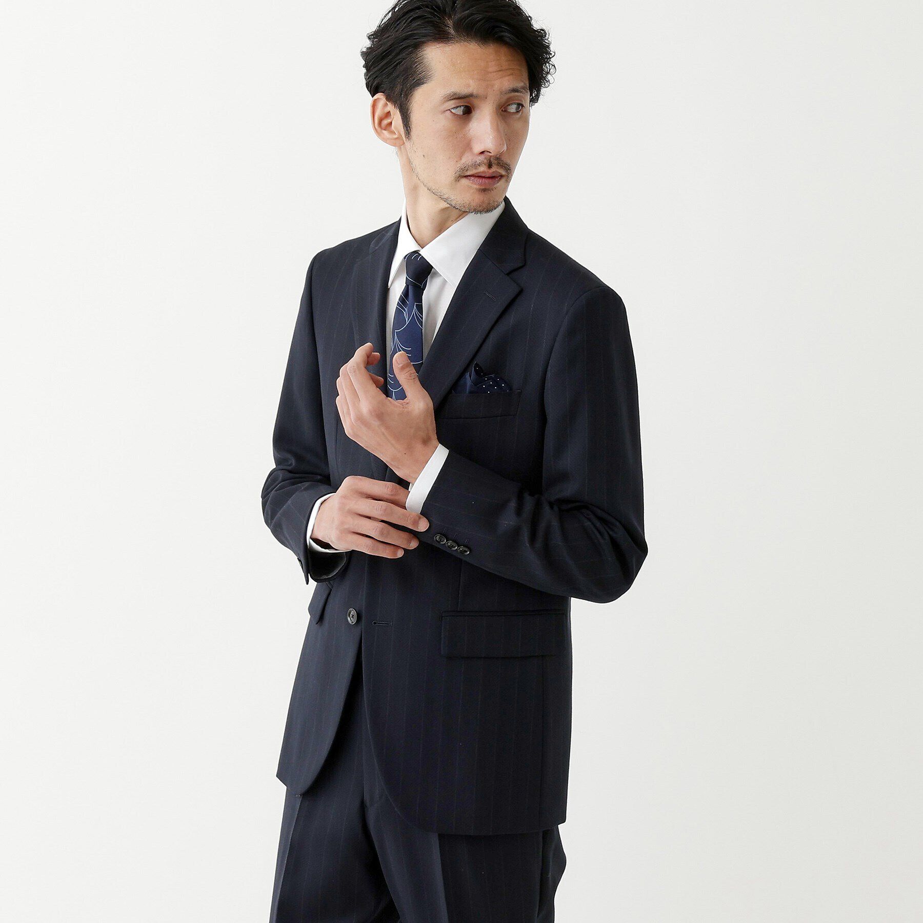 TAKEO KIKUCHI「【THE FLAGSHIP】矢絣 ストライプ スーツ」|スーツ|