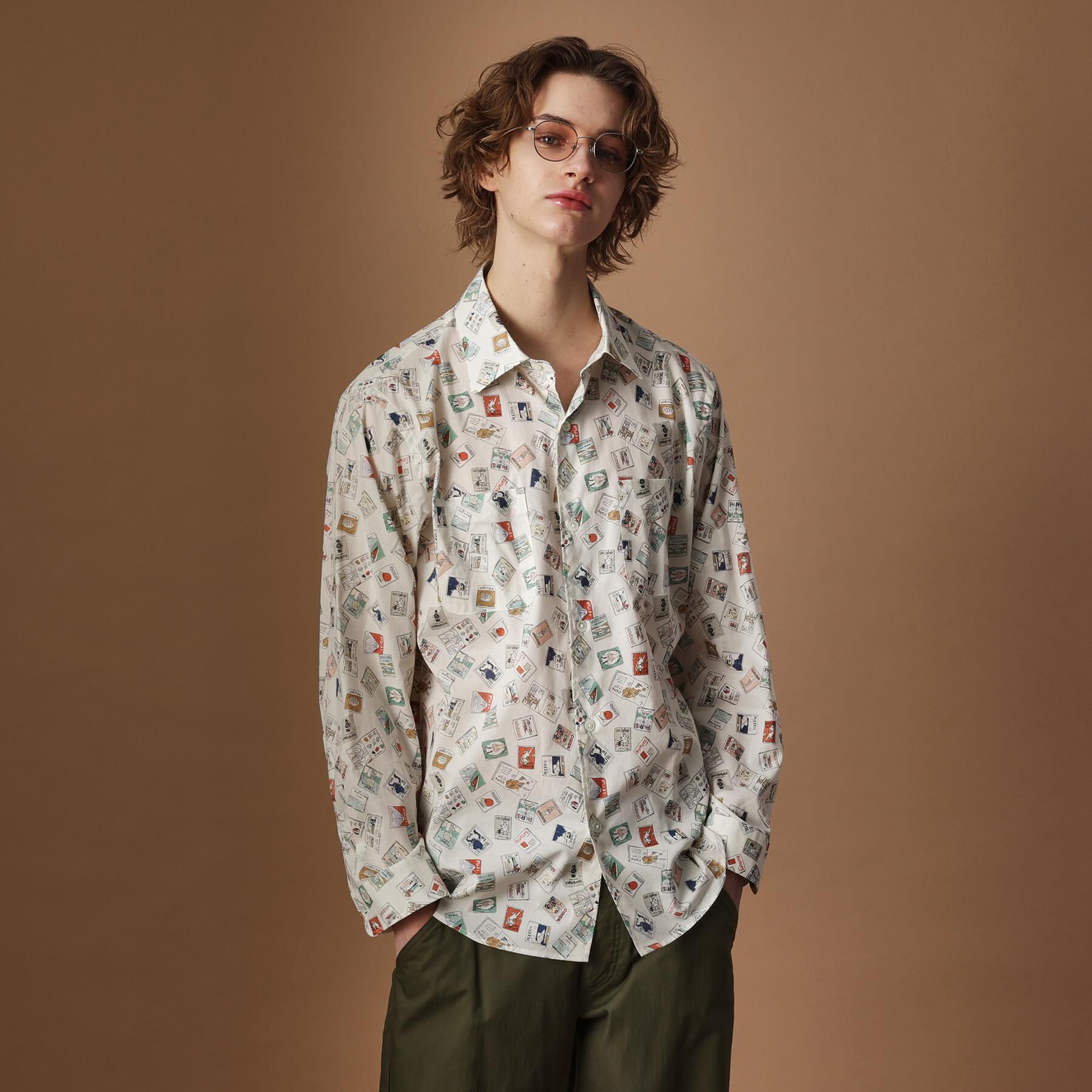 40CARATS&525「【Sサイズ～】マガジンプリントシャツ」|シャツ・ブラウス|