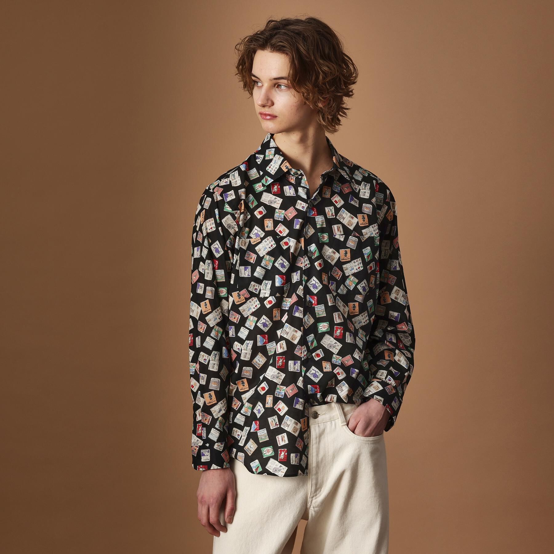 40CARATS&525「【Sサイズ～】マガジンプリントシャツ」|シャツ・ブラウス|