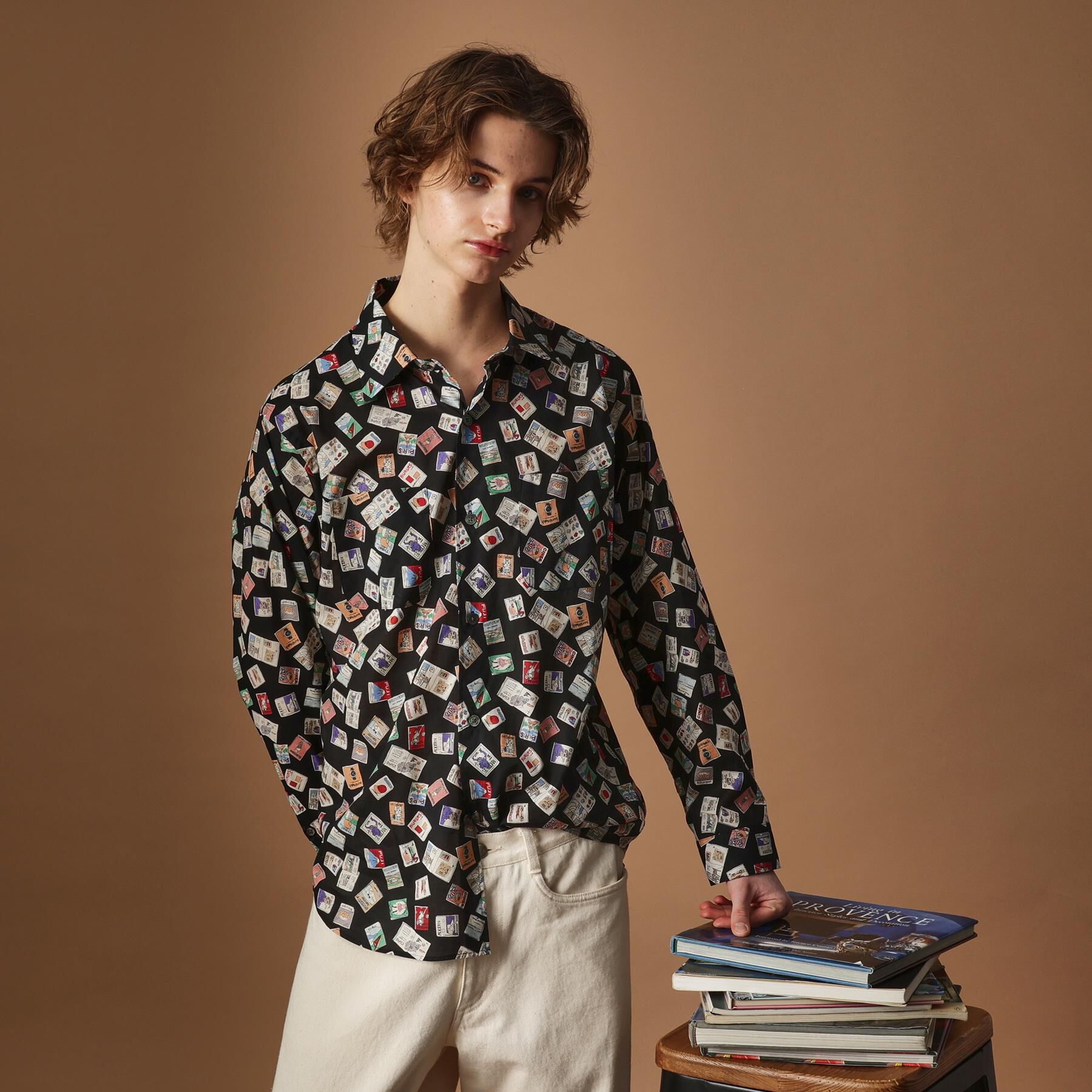 40CARATS&525「【Sサイズ～】マガジンプリントシャツ」|シャツ・ブラウス|