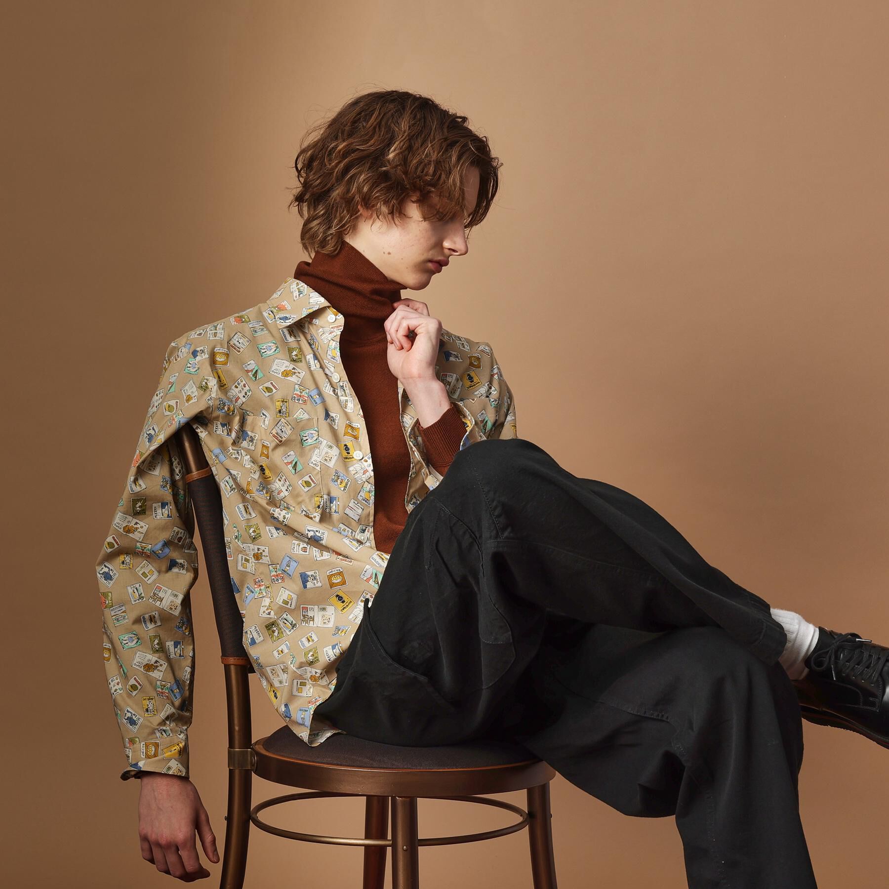 40CARATS&525「【Sサイズ～】マガジンプリントシャツ」|シャツ・ブラウス|