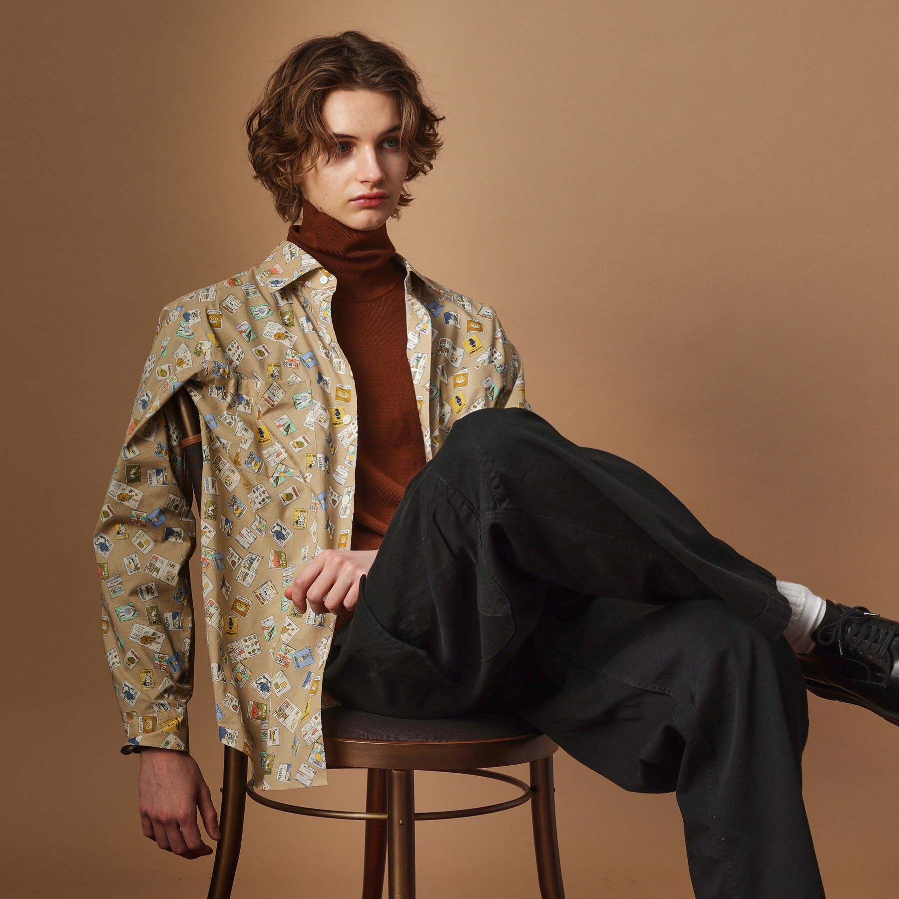 40CARATS&525「【Sサイズ～】マガジンプリントシャツ」|シャツ・ブラウス|