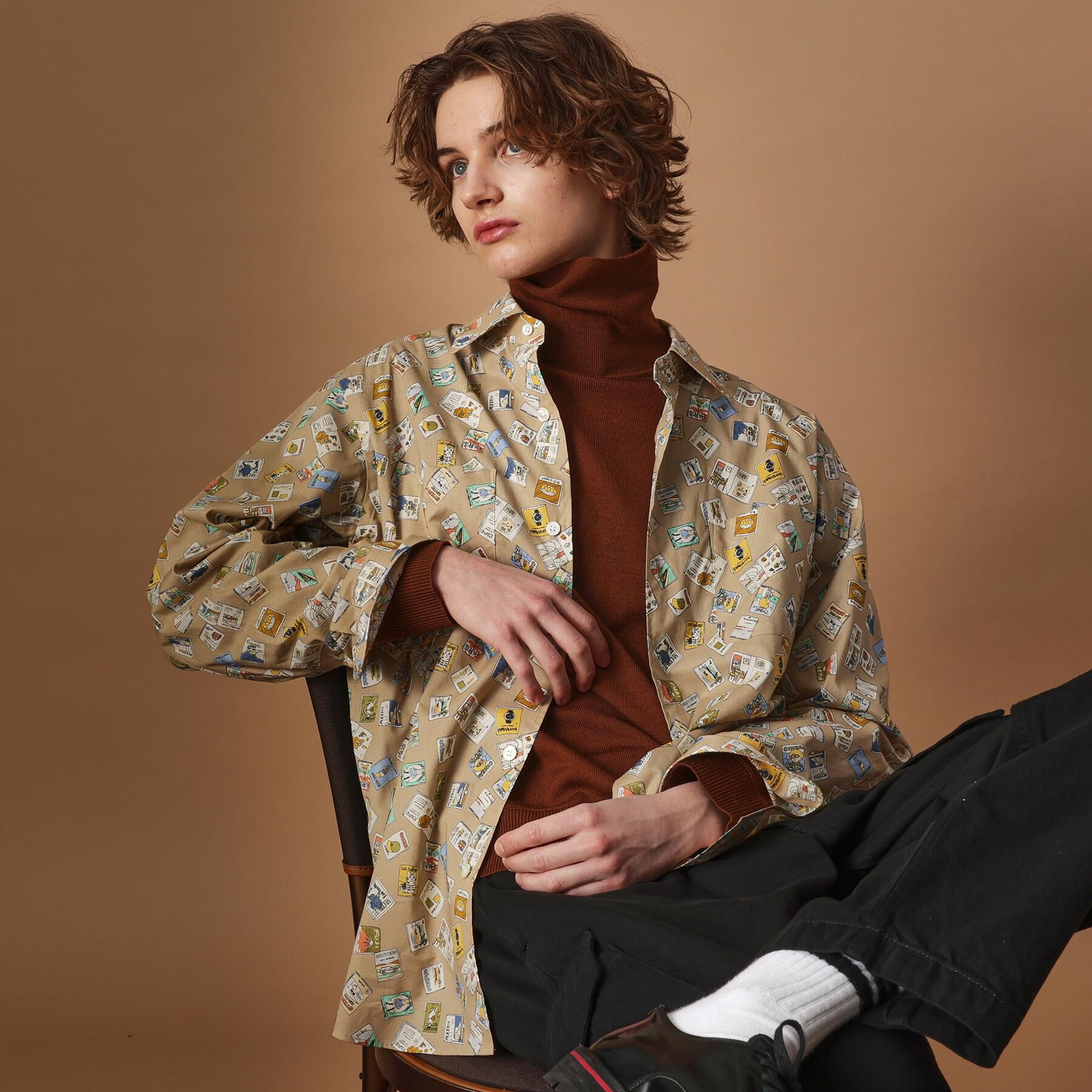 40CARATS&525「【Sサイズ～】マガジンプリントシャツ」|シャツ・ブラウス|