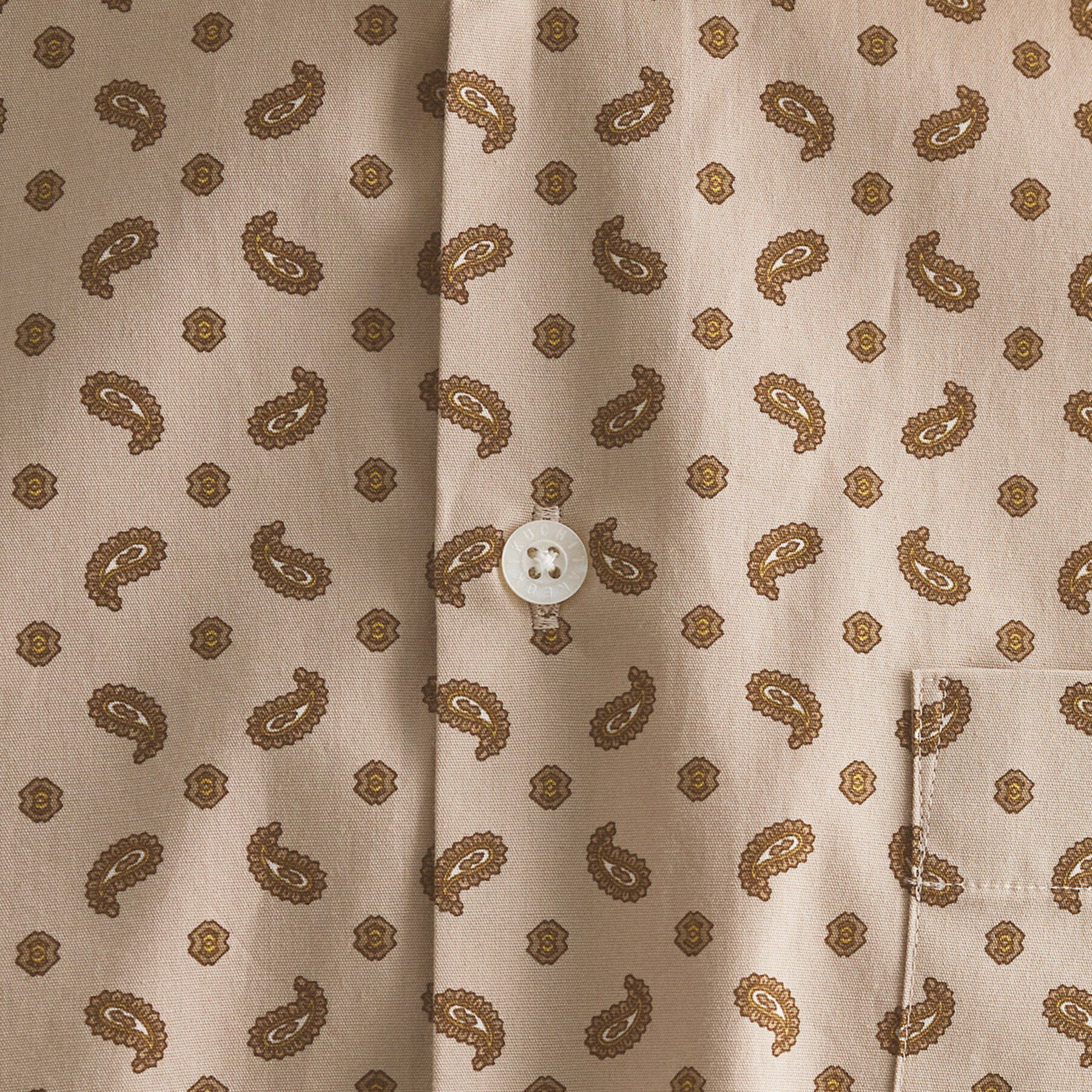 TAKEO KIKUCHI「【BOWLER HAT LABEL】小紋ペイズリープリント 長袖シャツ」|シャツ・ブラウス|