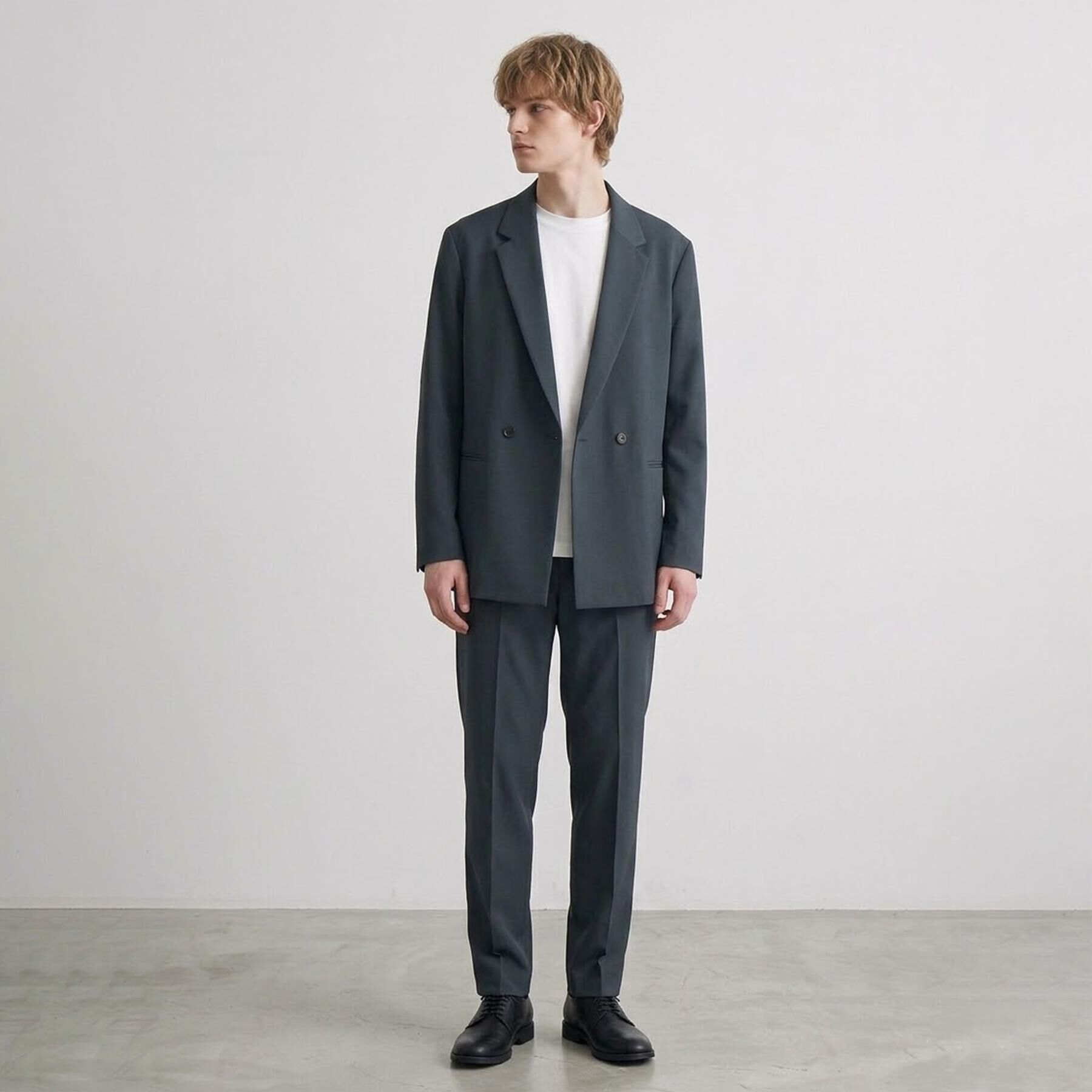 tk.TAKEO KIKUCHI「【セットアップ2点セット】オーバーサイズダブルセットアップ/ONOFF兼用/イージーケア/マシーンウ」|スーツ|グリーン(023)