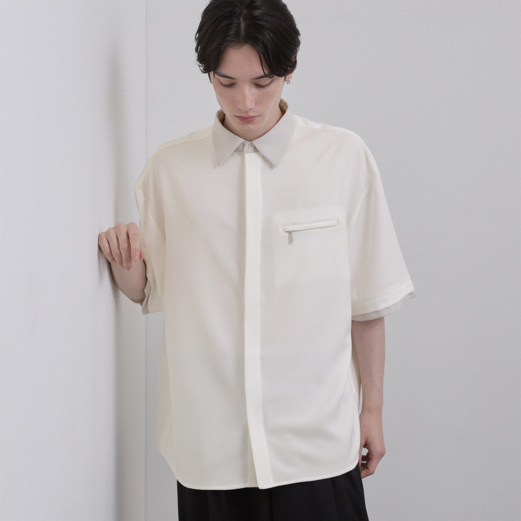 tk.TAKEO KIKUCHI「クレリックシャツ」|シャツ・ブラウス|ホワイト(501)