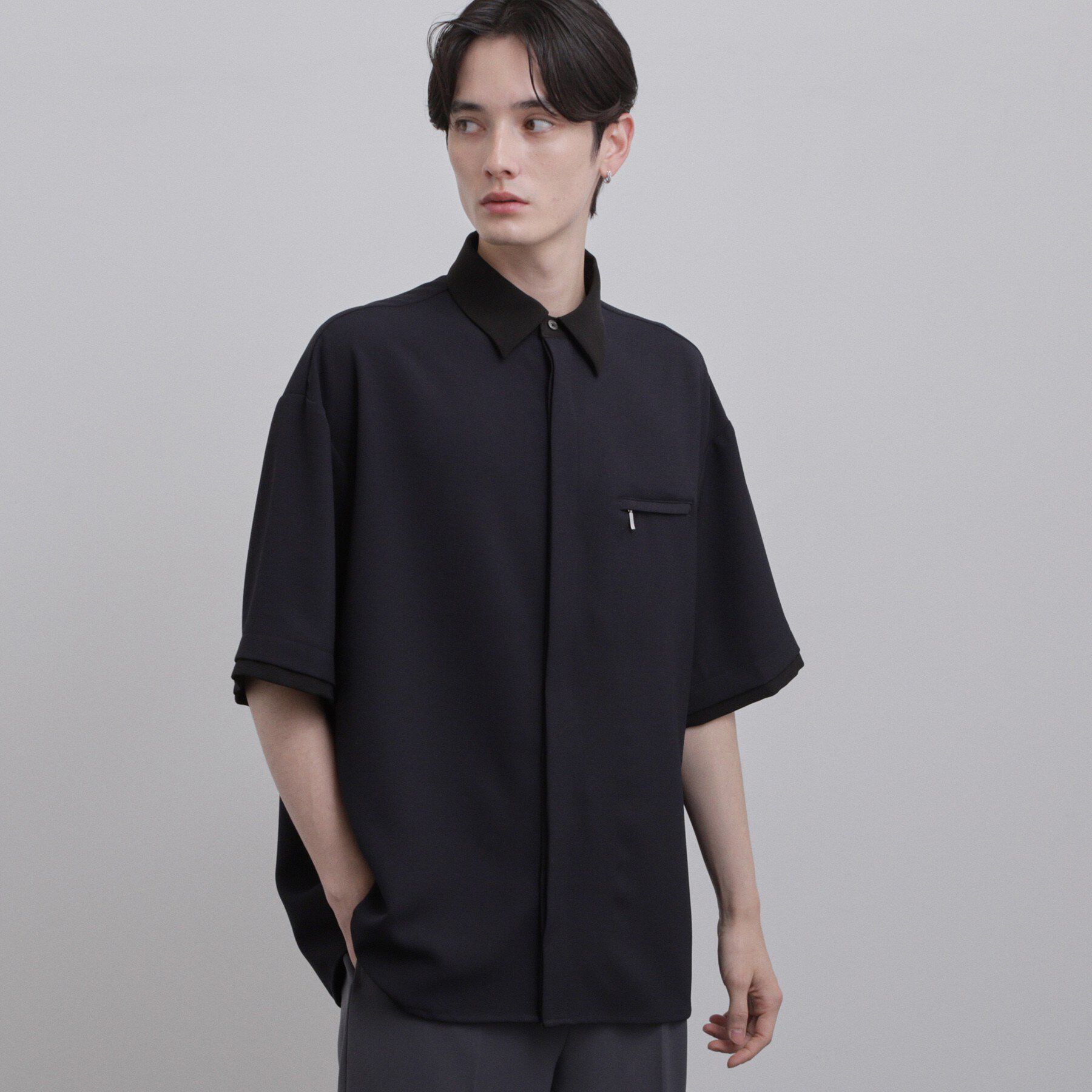 tk.TAKEO KIKUCHI「クレリックシャツ」|シャツ・ブラウス|ブルー(593)