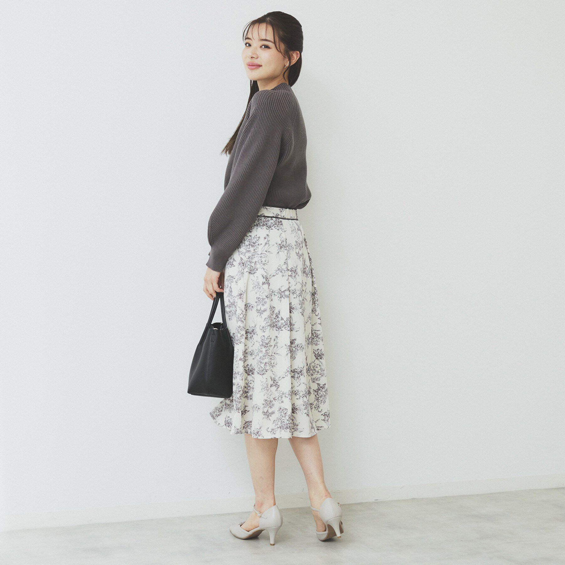 index「ラグランスリーブリブニット【洗濯機洗い可】」|ニット・セーター|