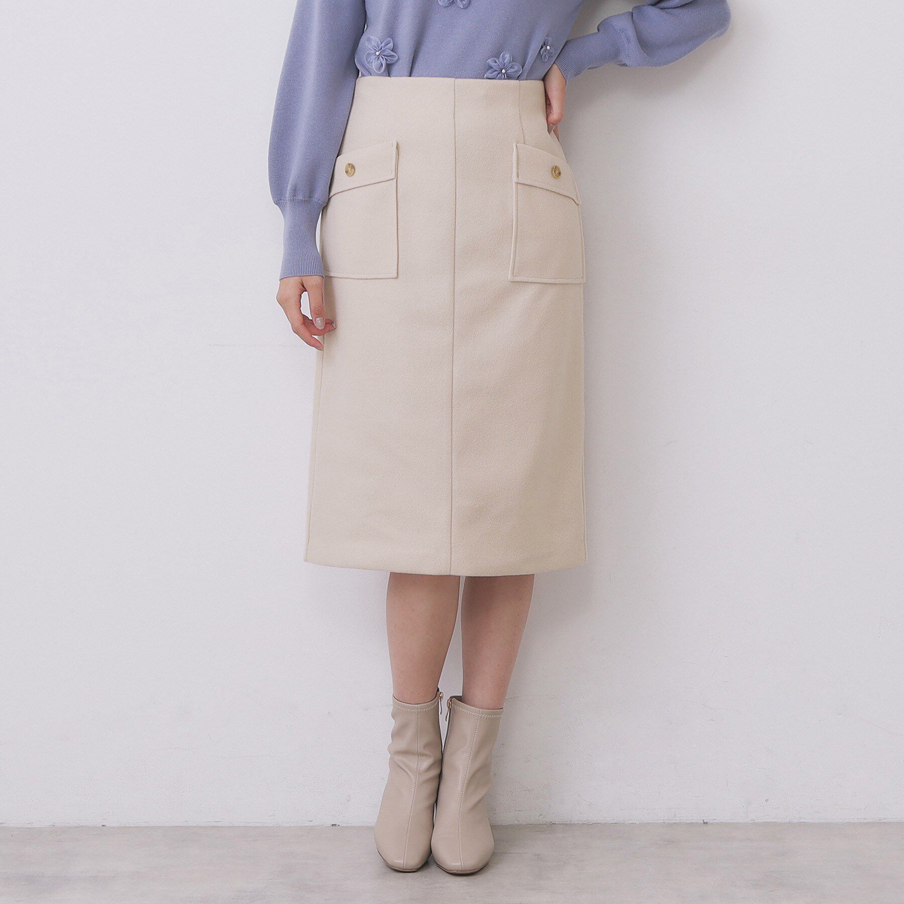 index「ポケットタイトスカート【洗濯機OK/イージーケア/防シワ】」|スカート|