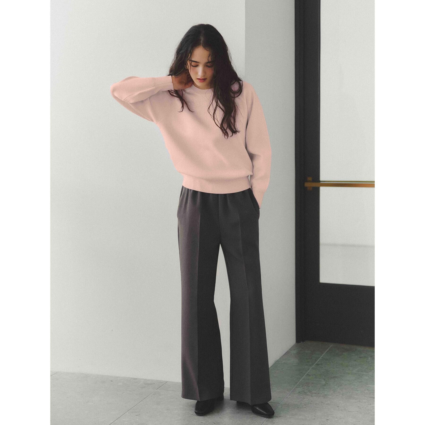 OPAQUE.CLIP「スウェットライクニット【洗濯機OK】」|ニット・セーター|