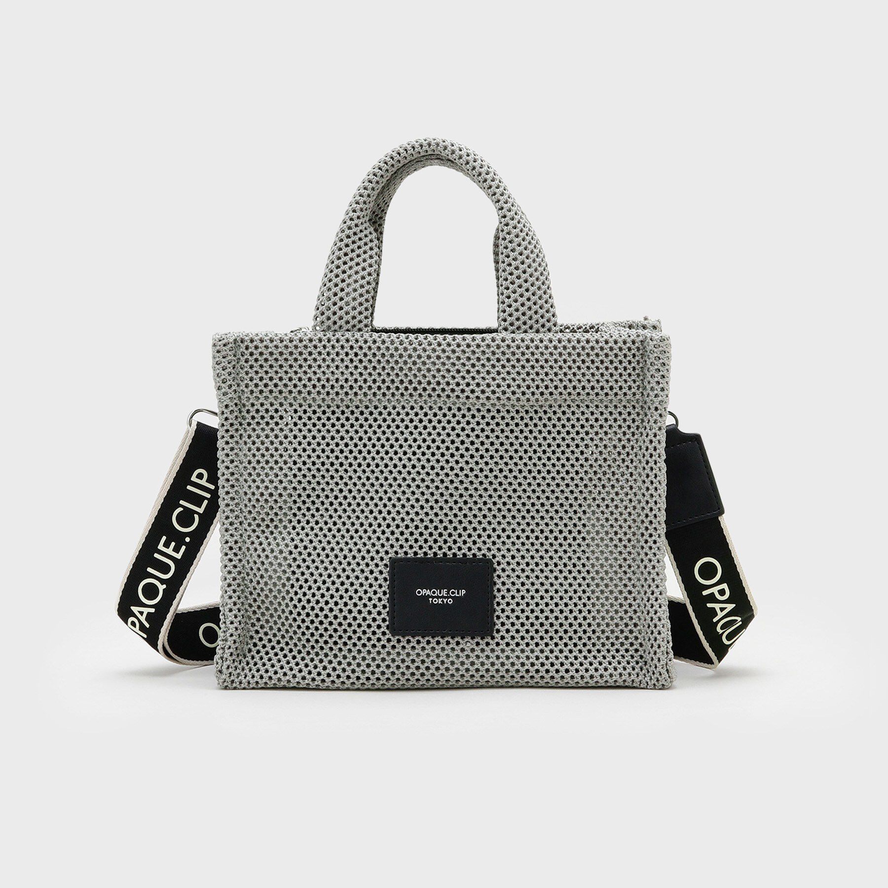 OPAQUE.CLIP「メッシュスクエアミドルトートバッグ【2WAY】」|トートバッグ|
