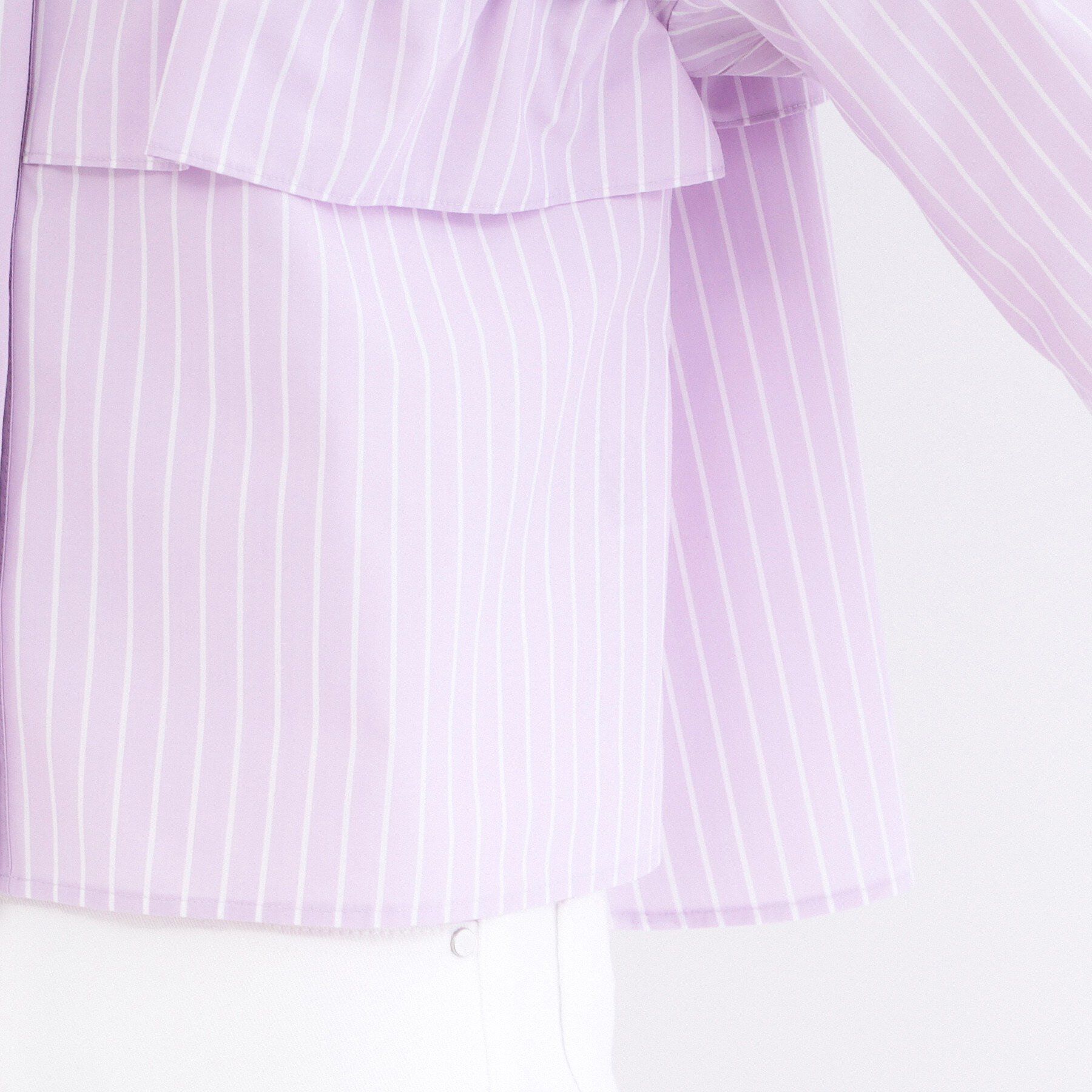 OPAQUE.CLIP「タックフリルシャツ【洗濯機OK】」|シャツ・ブラウス|