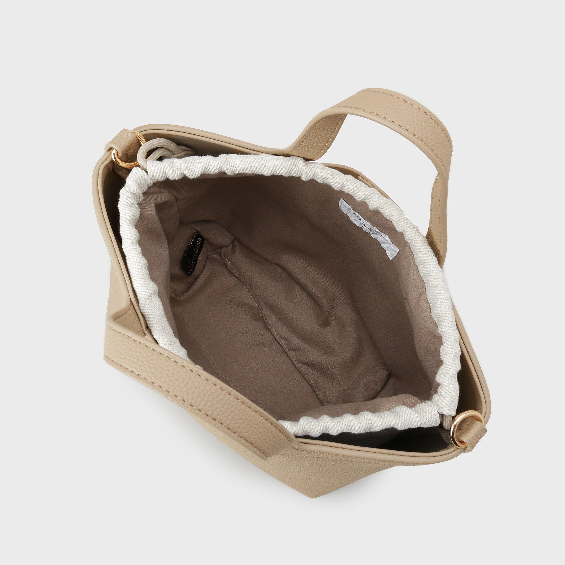 OPAQUE.CLIP「2WAY巾着付シュリンクミドルトート」|ショルダー・メッセンジャー|