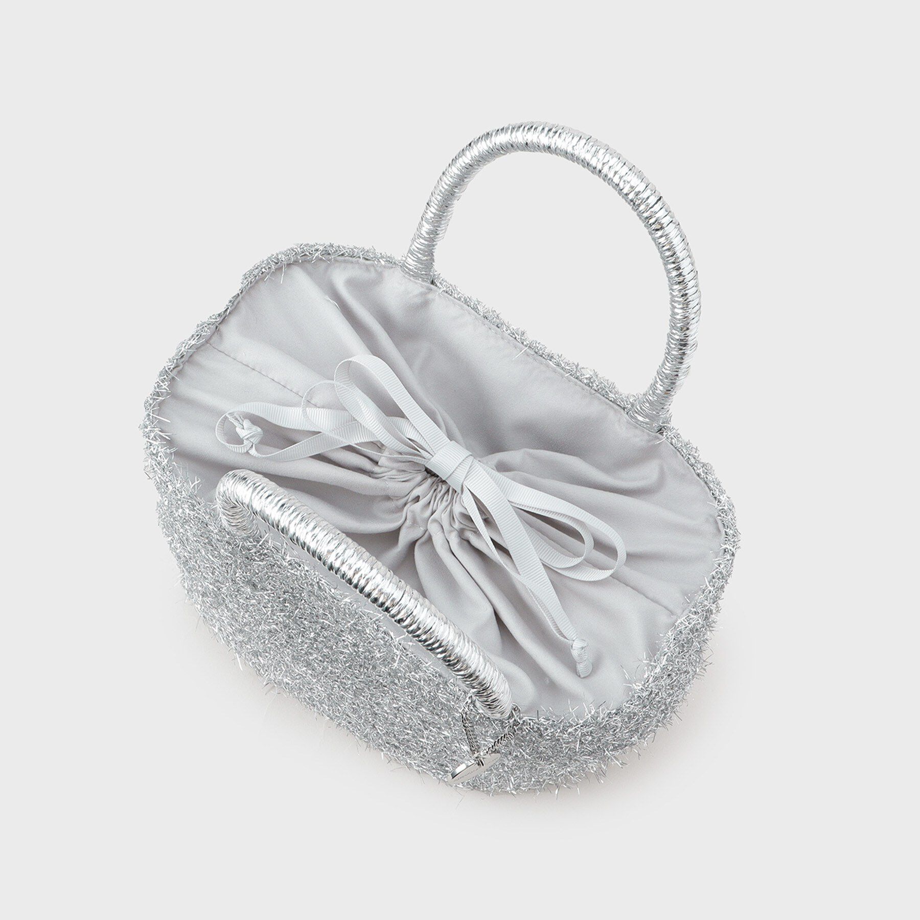 OPAQUE.CLIP「ラメバスケット調ミドルバッグ」|ハンドバッグ|