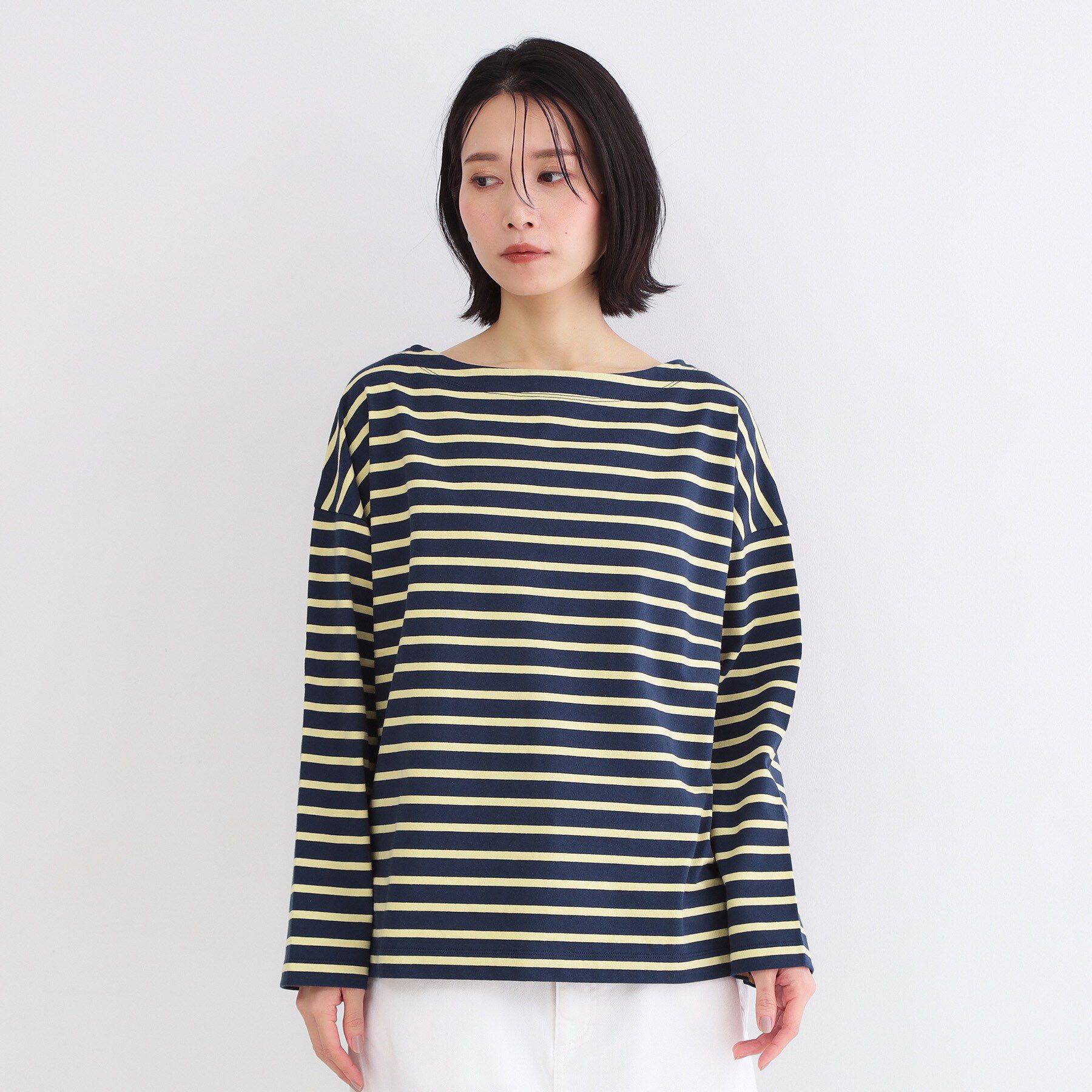 OPAQUE.CLIP「ボーダートップス【洗濯機OK】」|Tシャツ・カットソー|