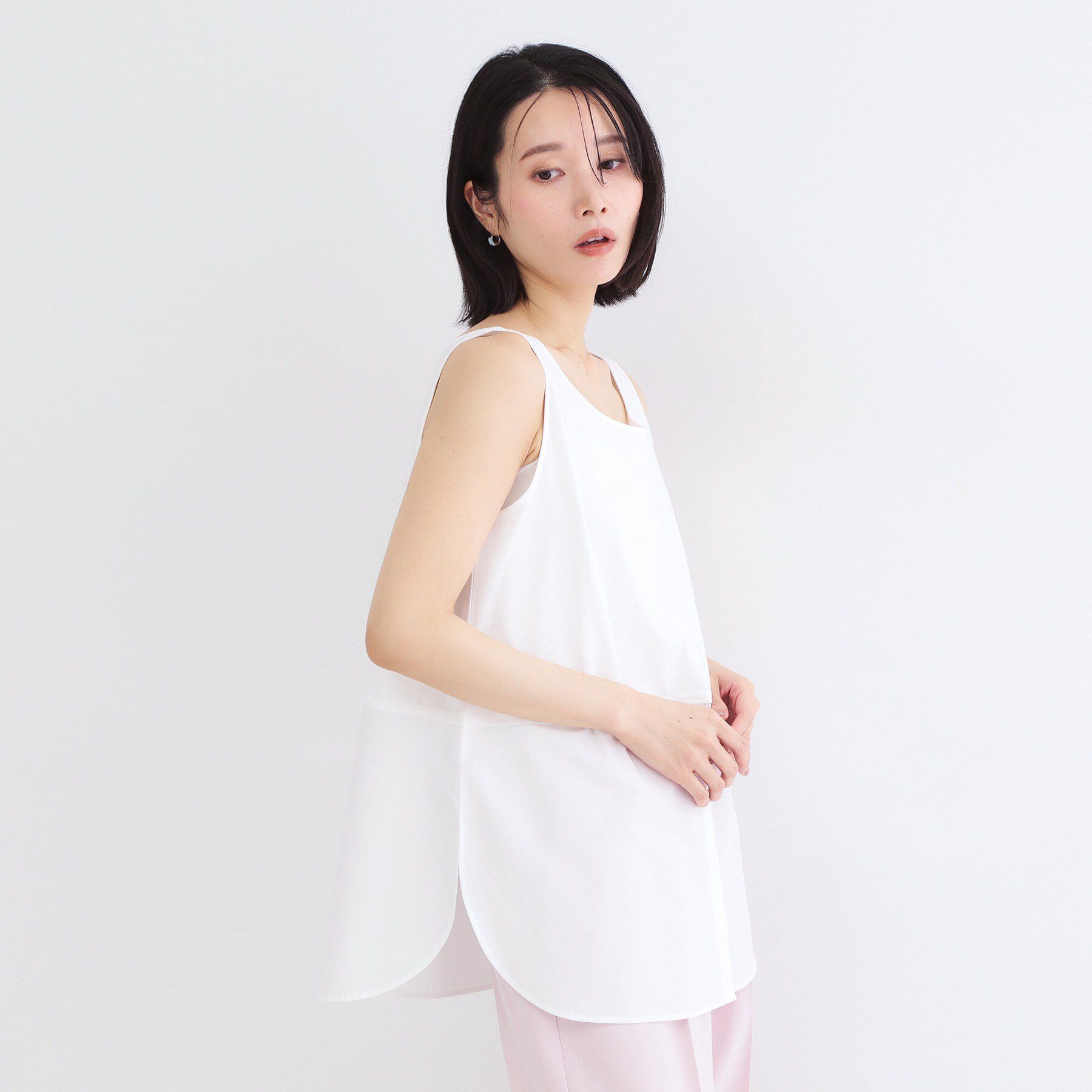 OPAQUE.CLIP「レイヤードドッキングタンクトップ【洗濯機OK】」|キャミソール|