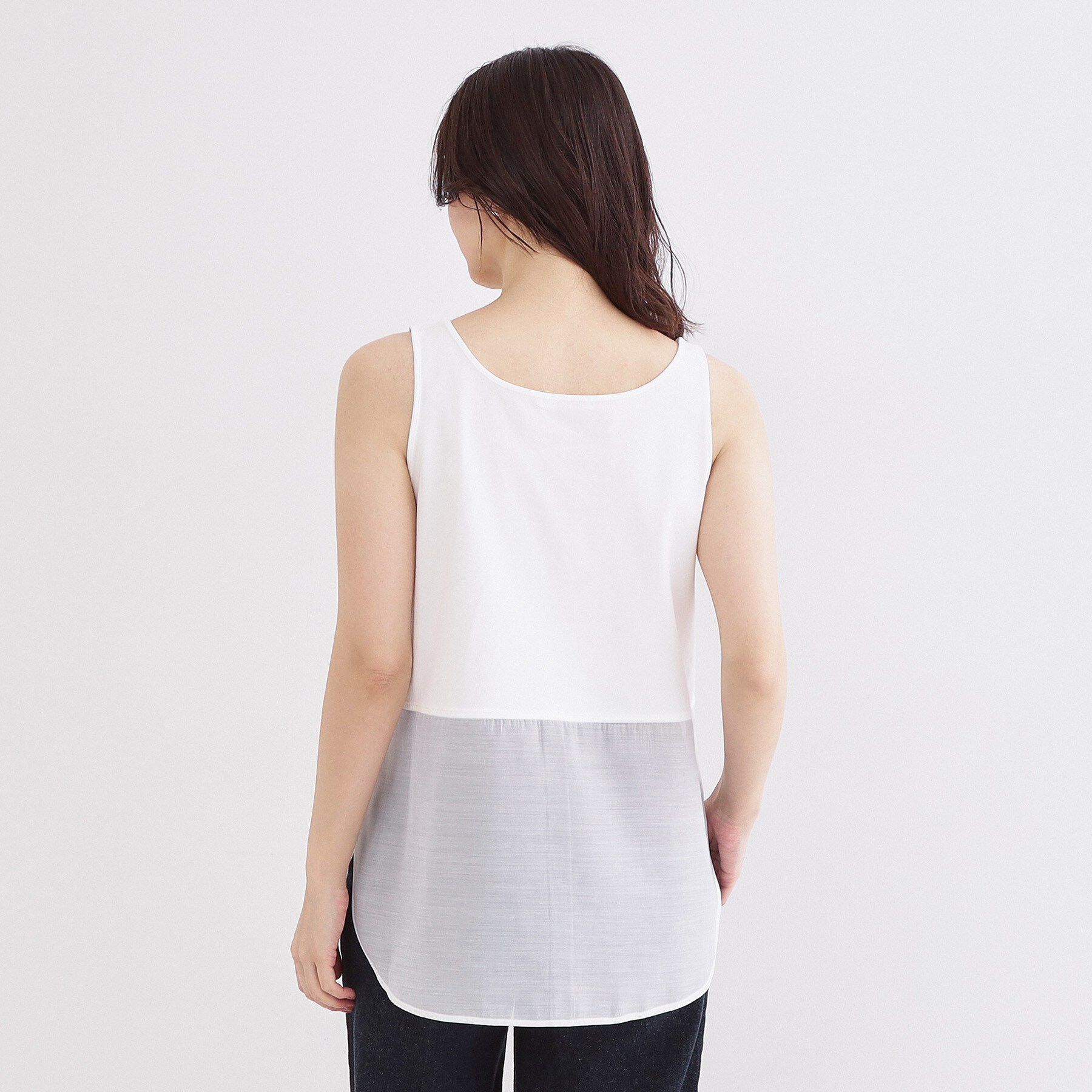 OPAQUE.CLIP「レイヤードドッキングタンクトップ【洗濯機OK】」|キャミソール|