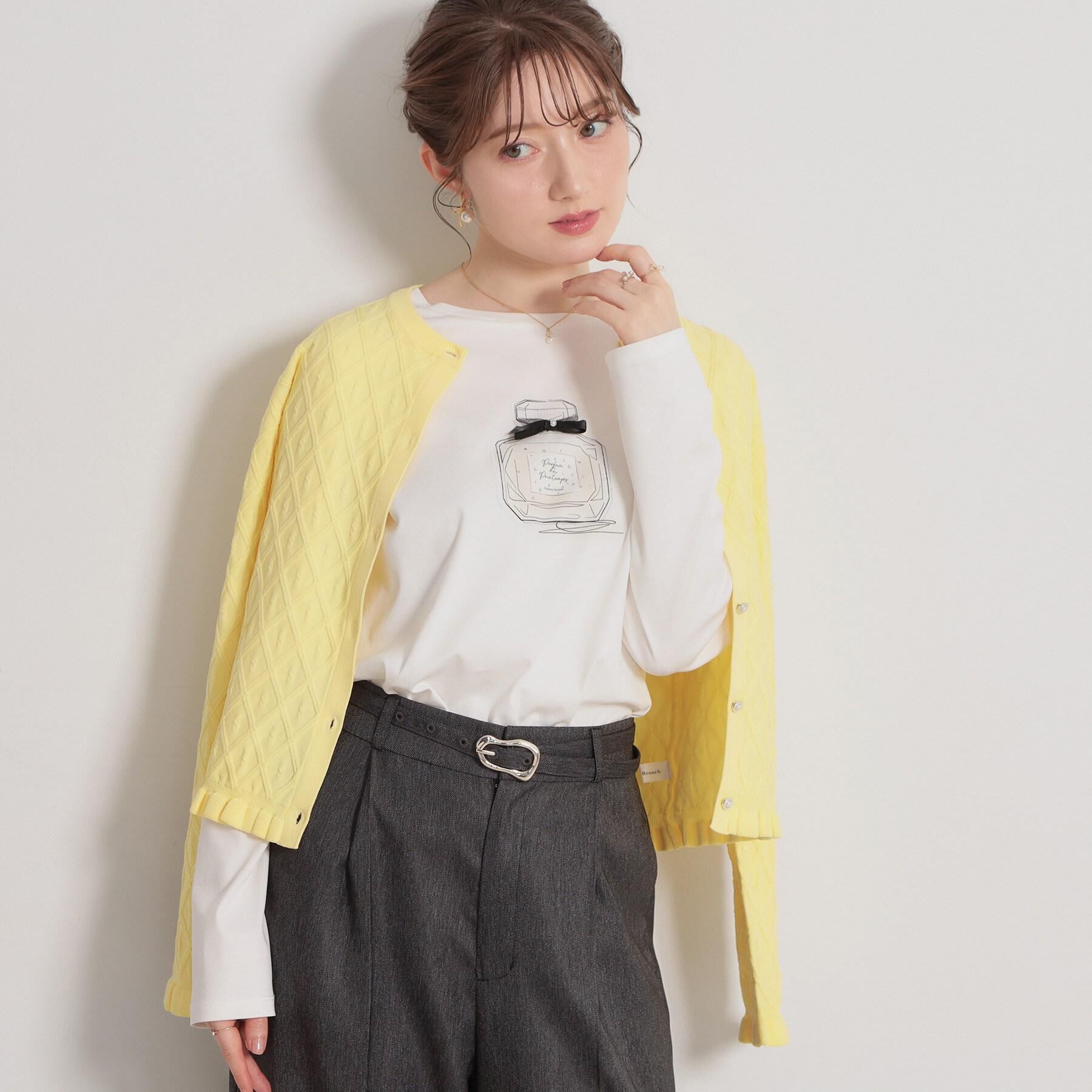 Couture broach「【綿100％・洗える】パリジェンヌ プリントTシャツ」|Tシャツ・カットソー|