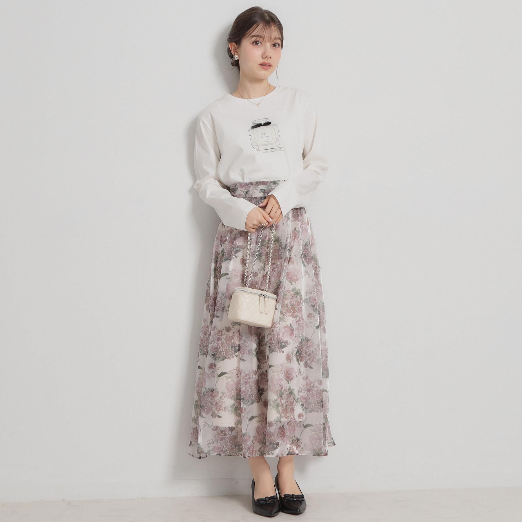 Couture broach「【綿100％・洗える】パリジェンヌ プリントTシャツ」|Tシャツ・カットソー|